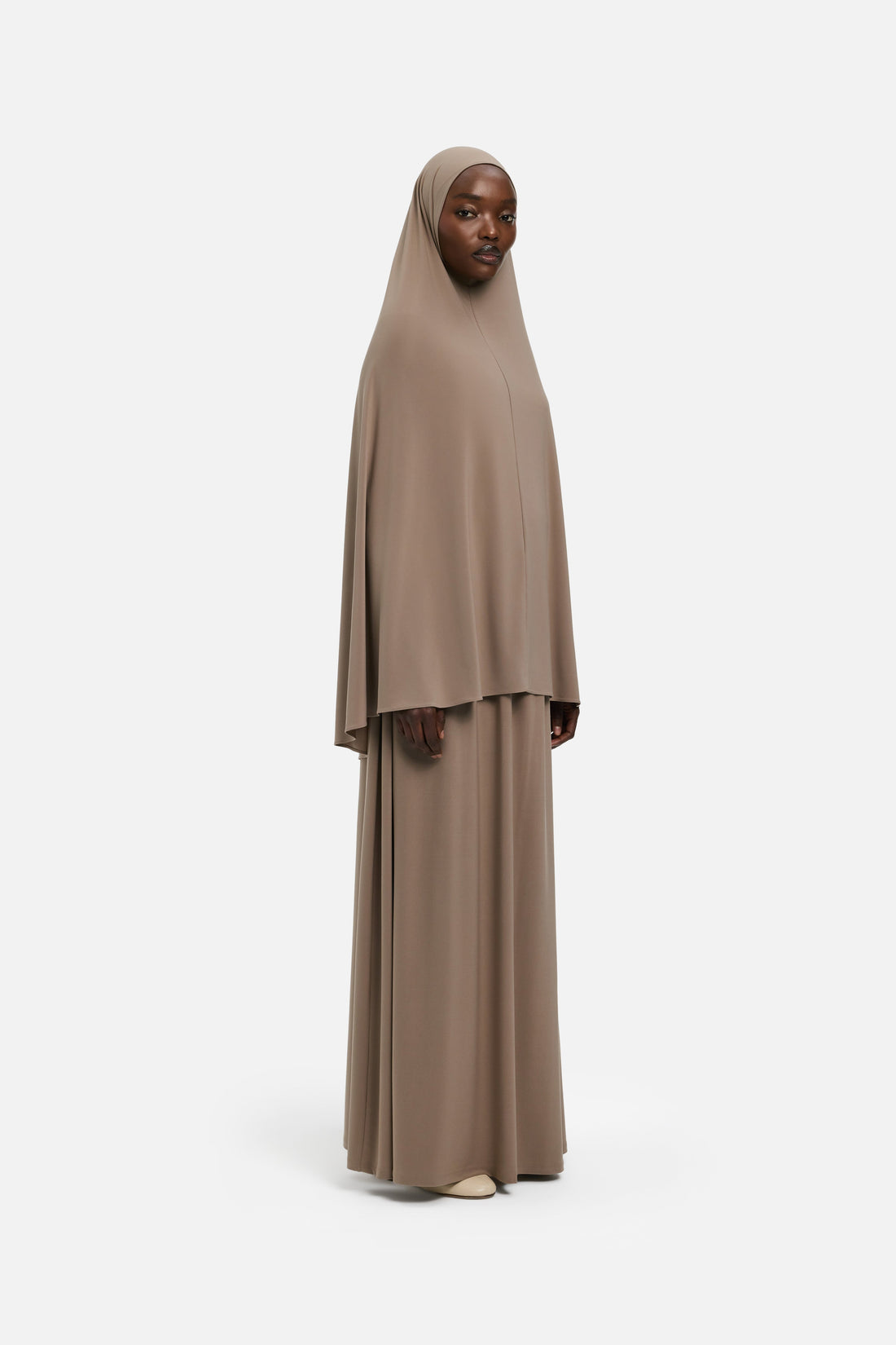 Premium Jersey Prayer Jupe | Milky Cacao