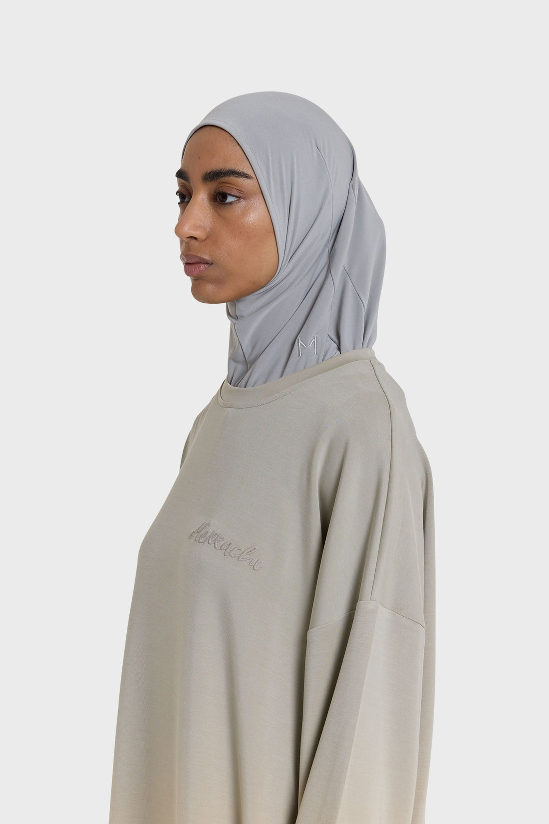 Premium Hijab en Jersey | Grey