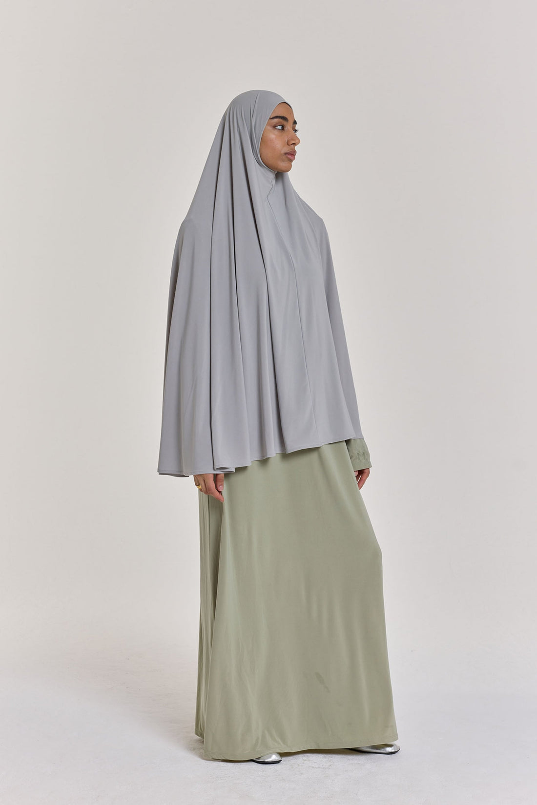 Premium Jersey Khimar | Grey
