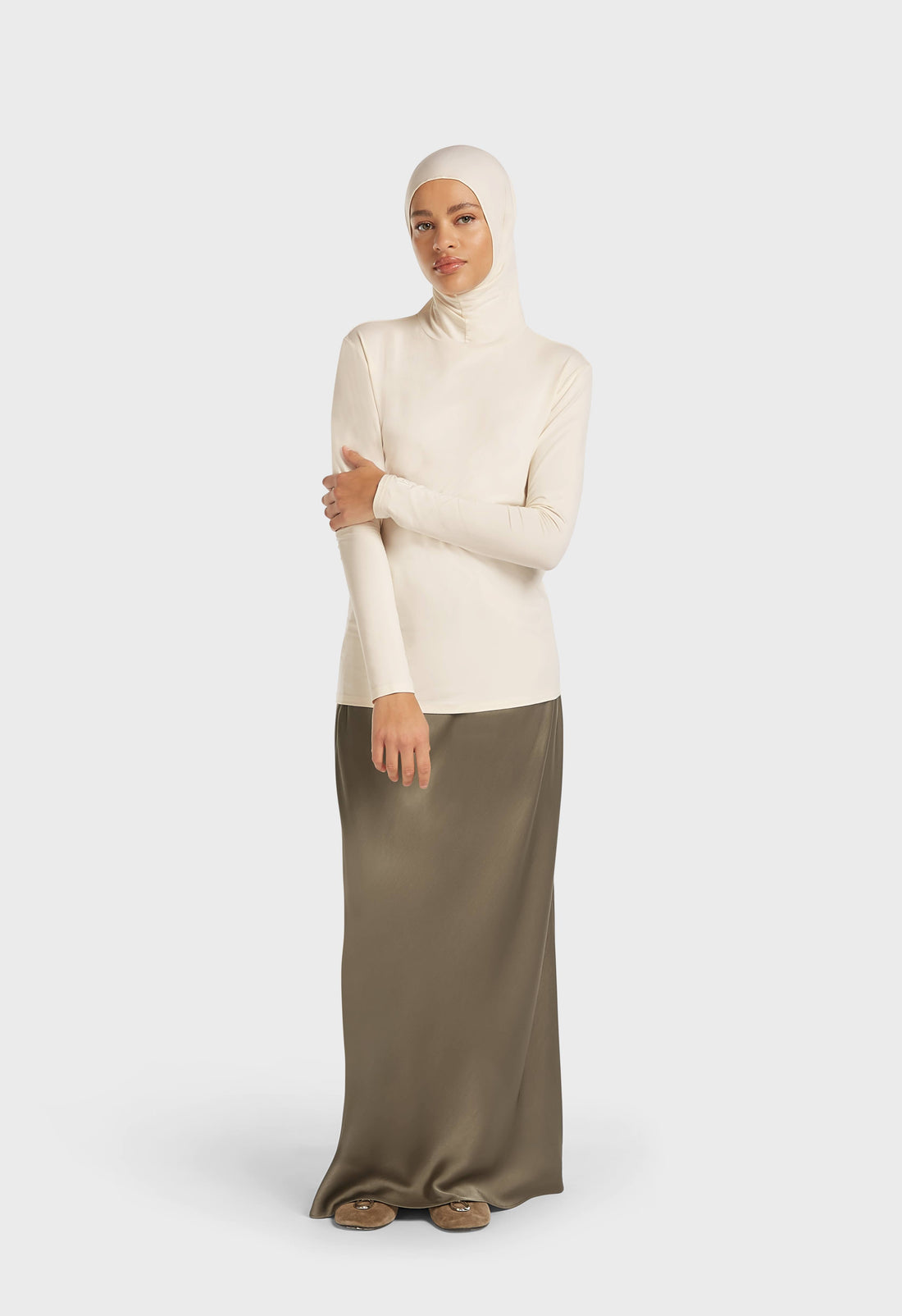 Hijab en Bambou Haut | Off White