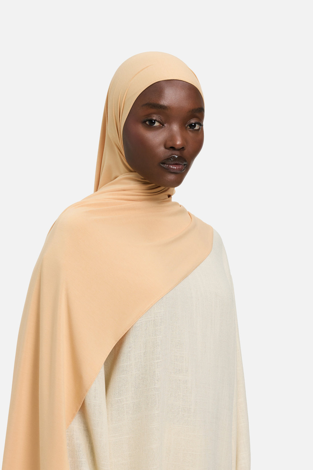 Bambou Jersey Écharpe | Beige Rose