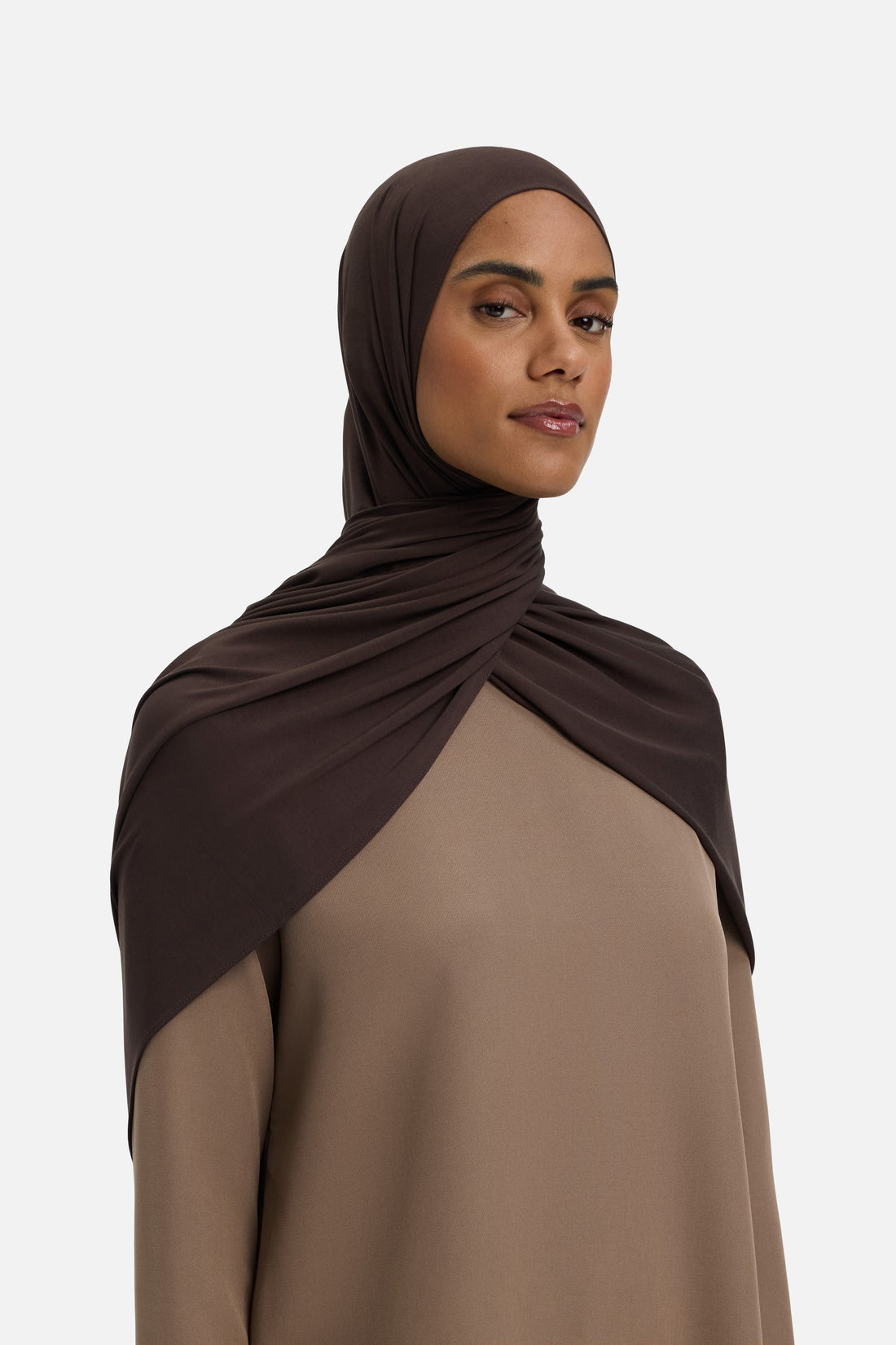 Bambou Jersey Écharpe | Dark Brown