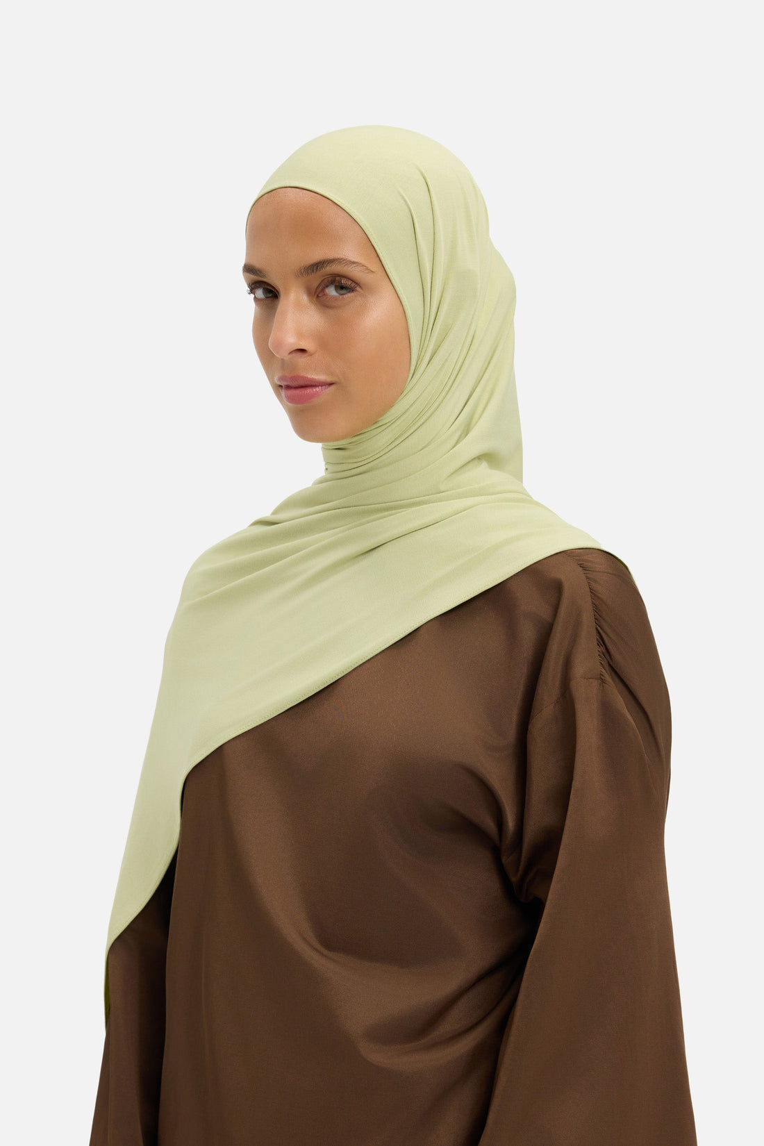 Bambou Jersey Écharpe | Iced Olive