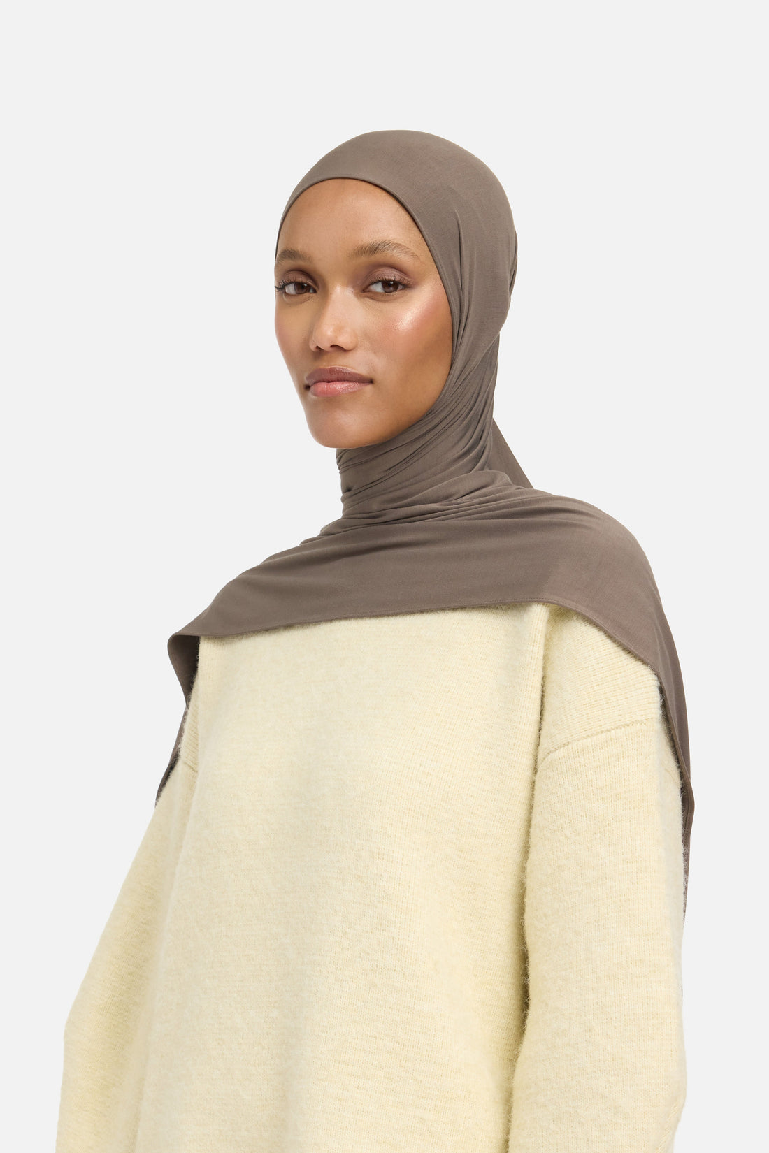 Bambou Jersey Écharpe | Marron