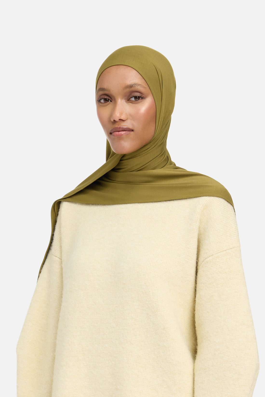 Bambou Jersey Écharpe | Warm Olive