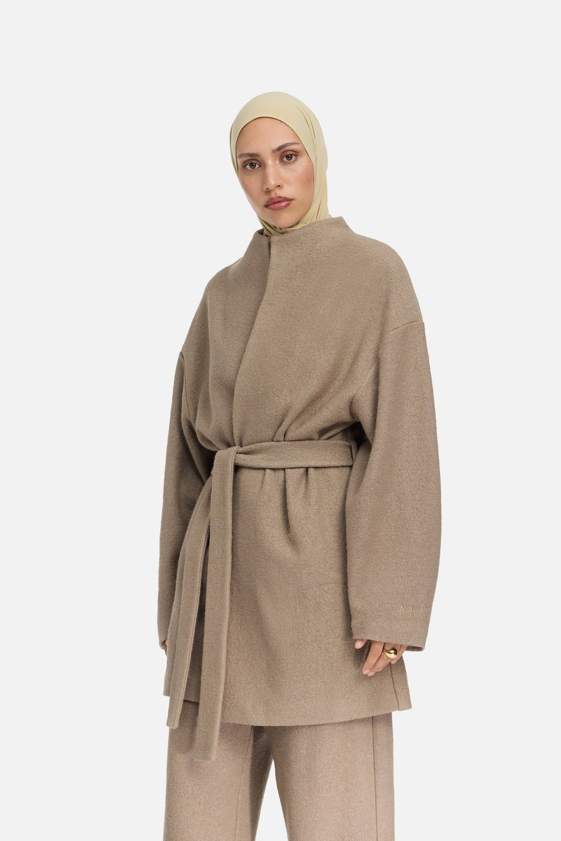 Boucle Jersey Veste | Khaki