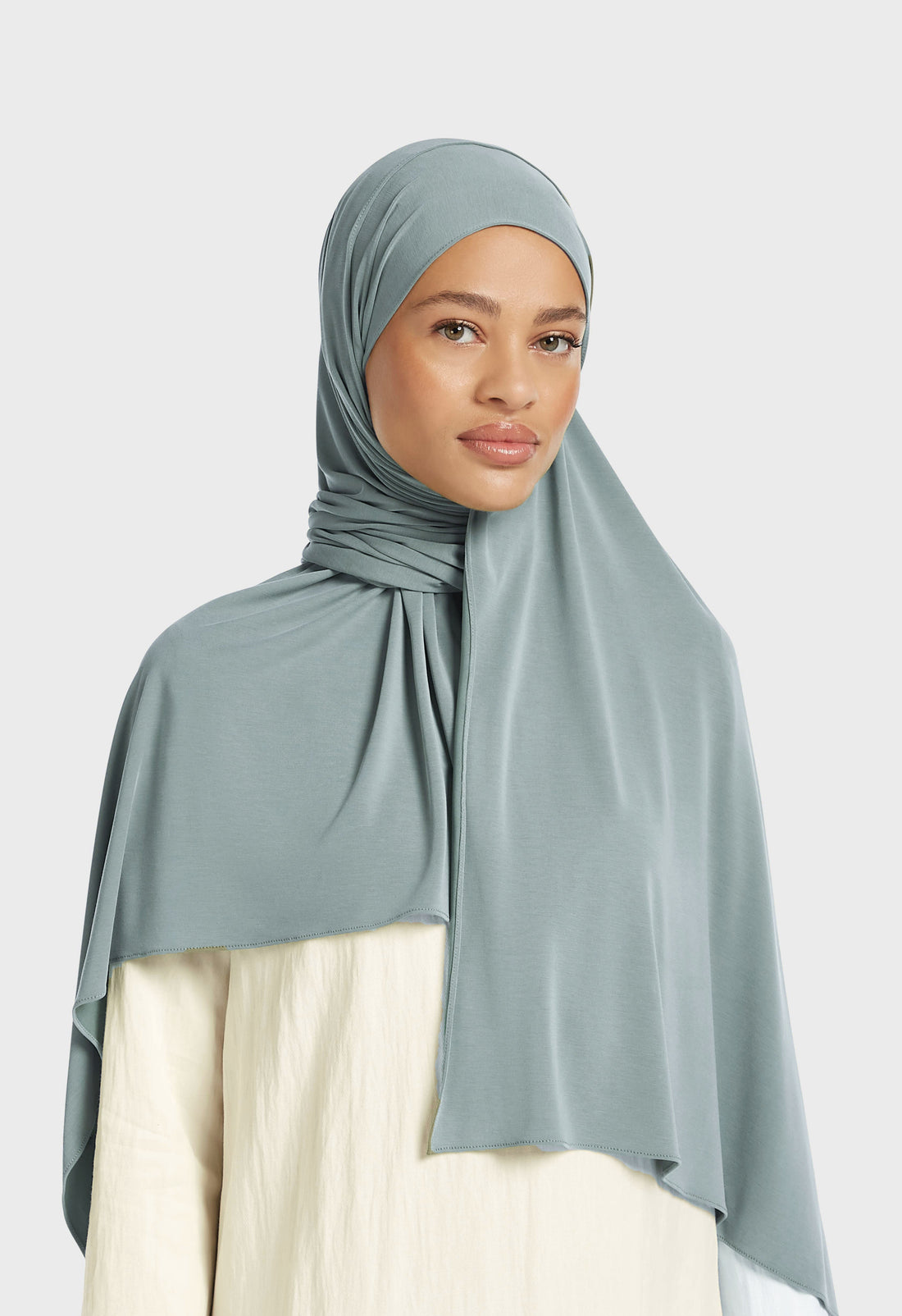 Respirant Jersey Écharpe | Misty Blue