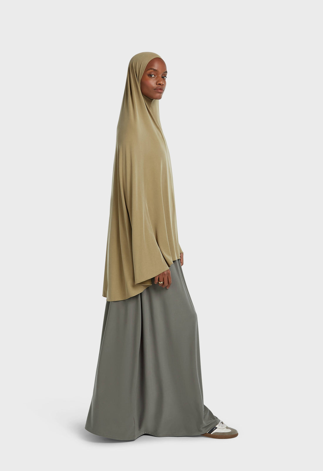 Respirant Khimar | Soft Khaki Green