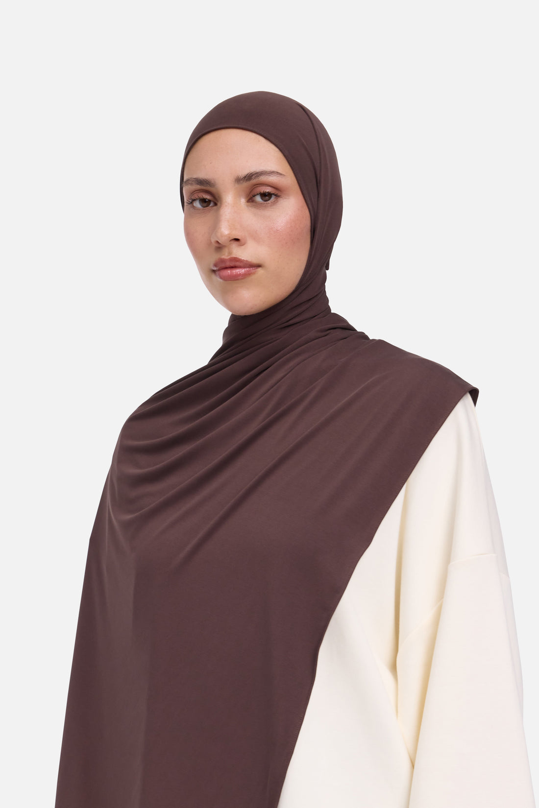 Respirant Jersey Écharpe | Dark Brown