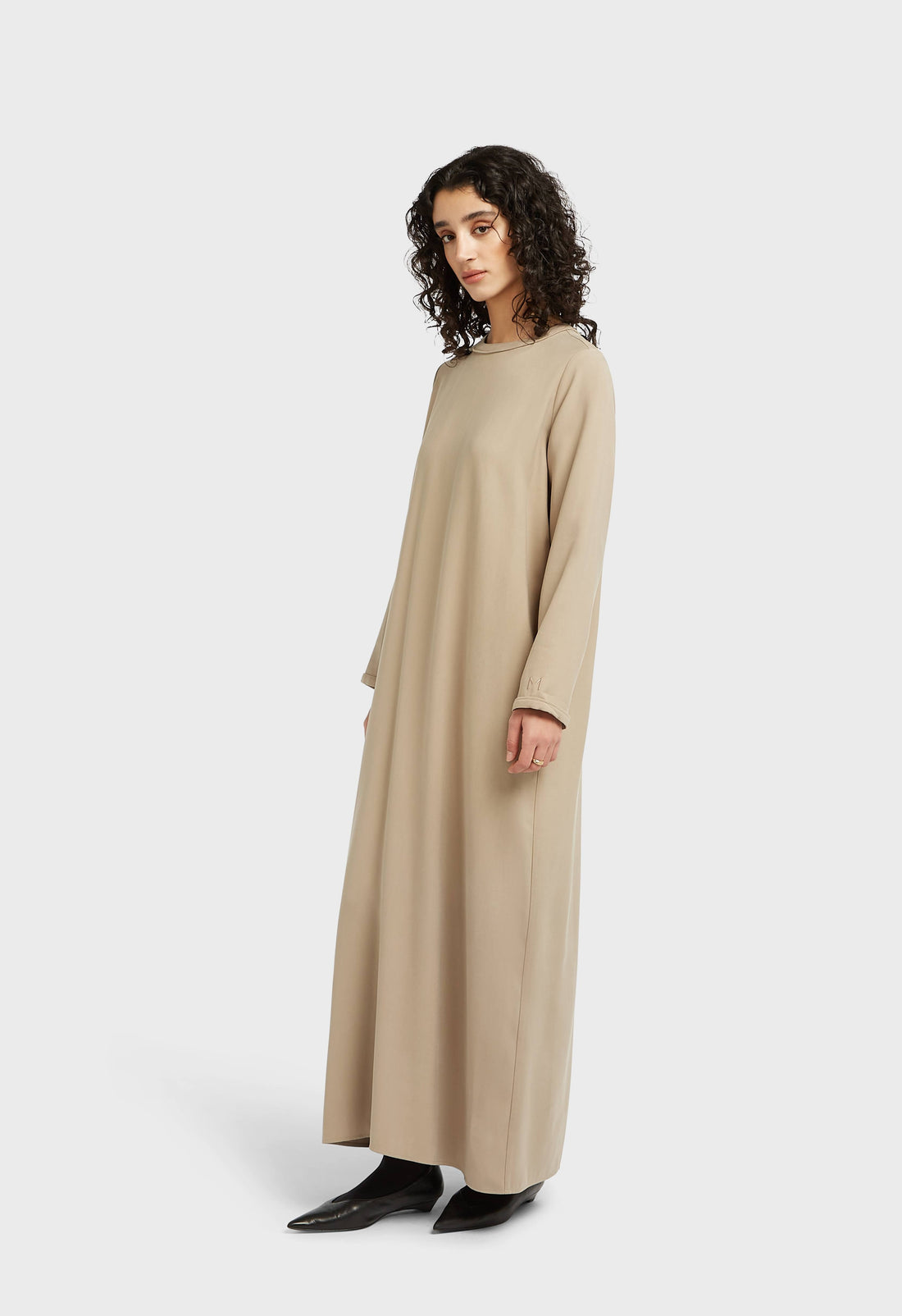 Essentiel Doux Tissé Robe Régulier | Mocha