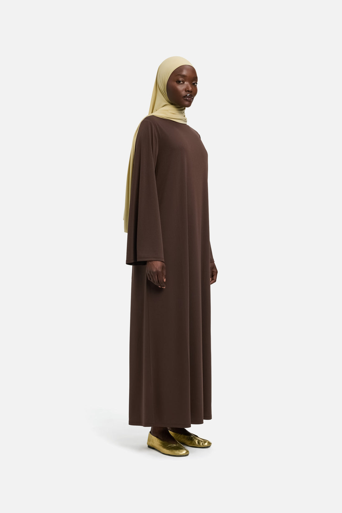Essentiel Robe en Jersey Régulier | Burnt Mocha