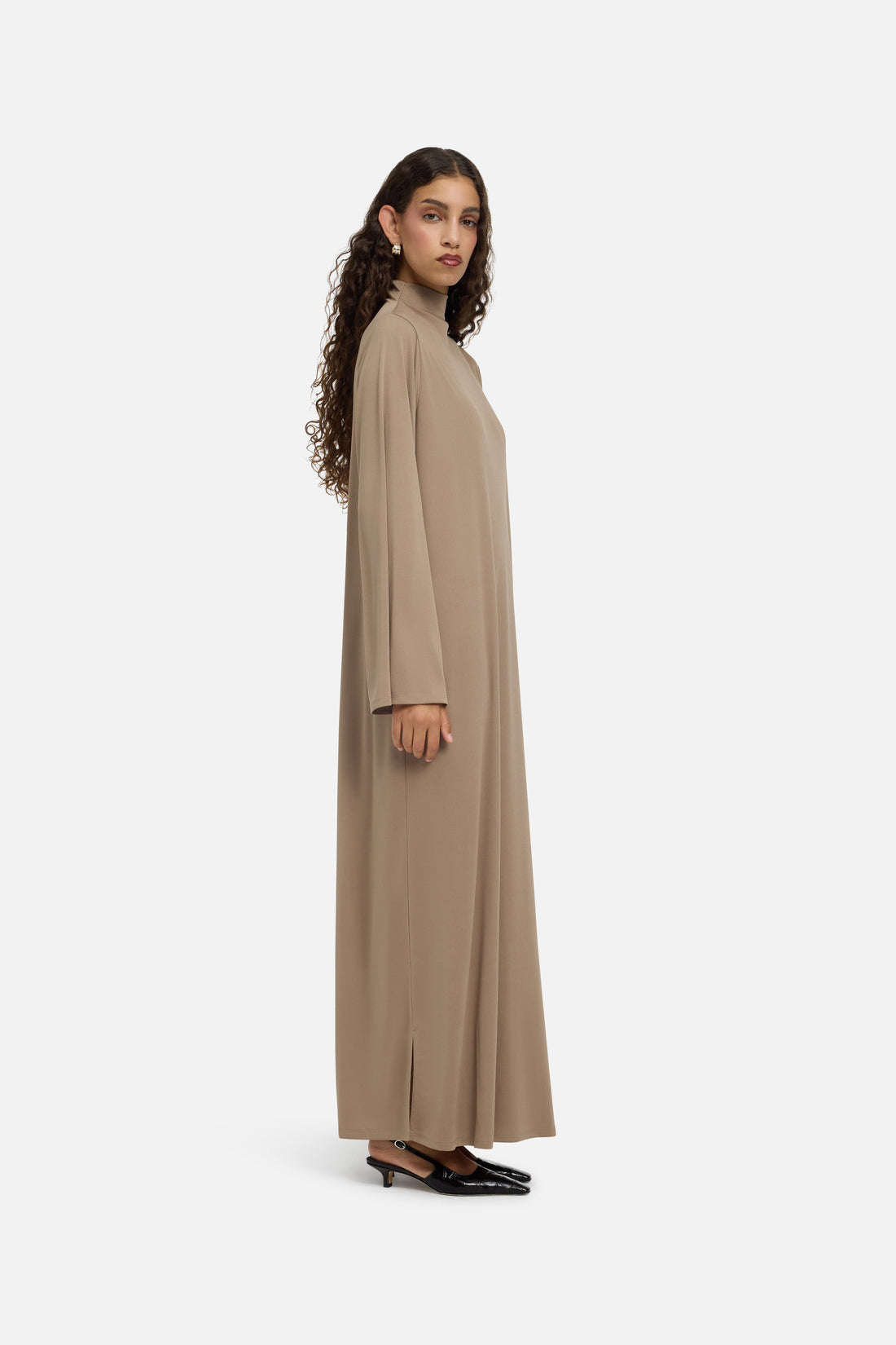 Essentiel Robe en Jersey Court | Khaki