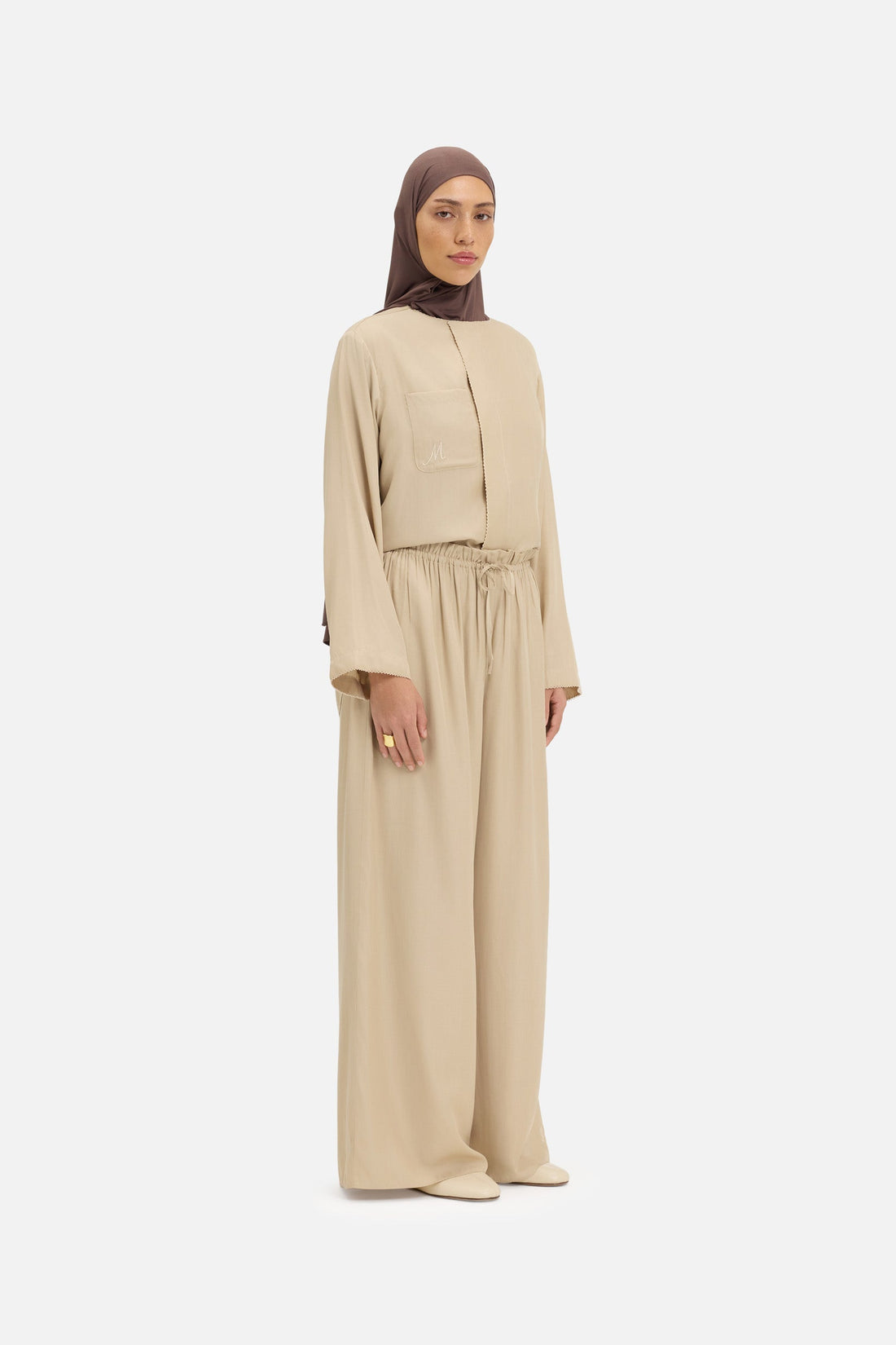 Fluide Loose Fit Pantalon | Oat