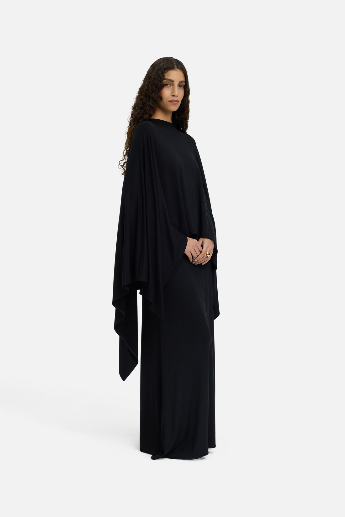 Maxi Évasé Jupe | Black