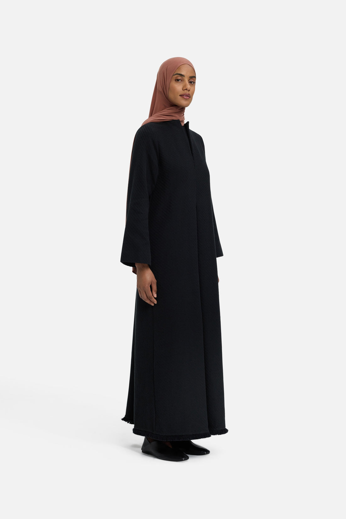 Frange Trim Robe | Black