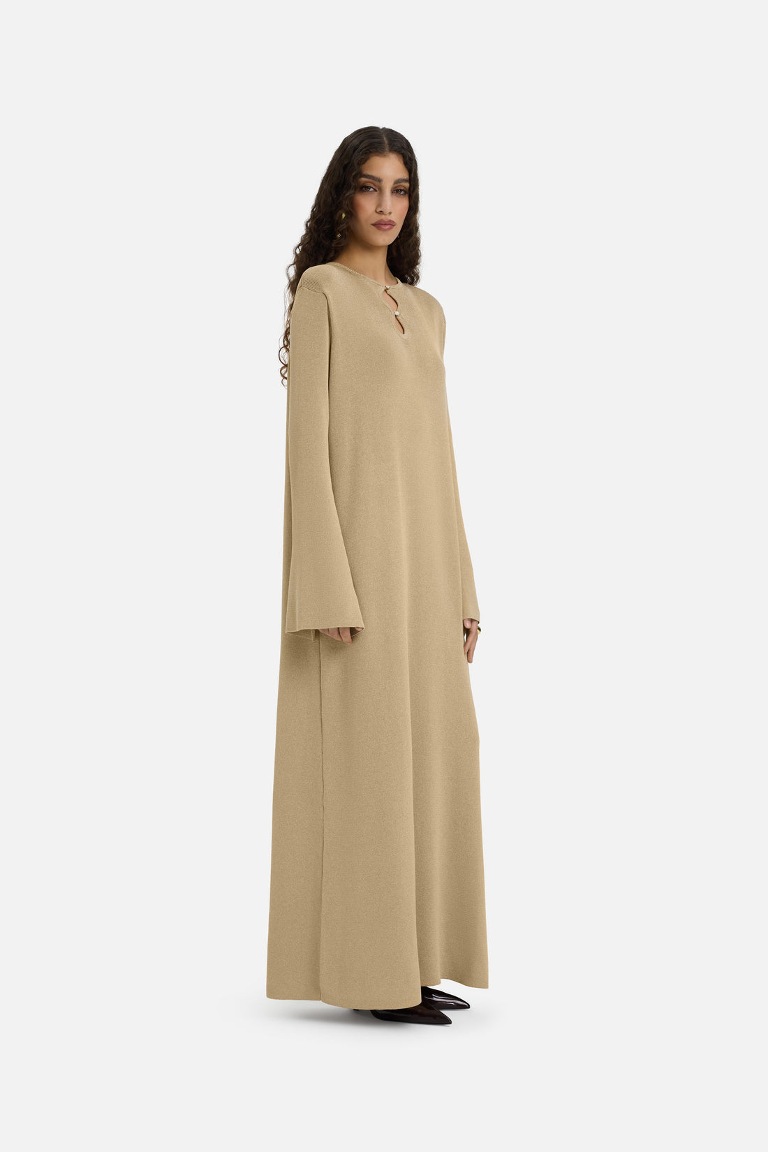 Gilded Tricot Robe | Light Gold