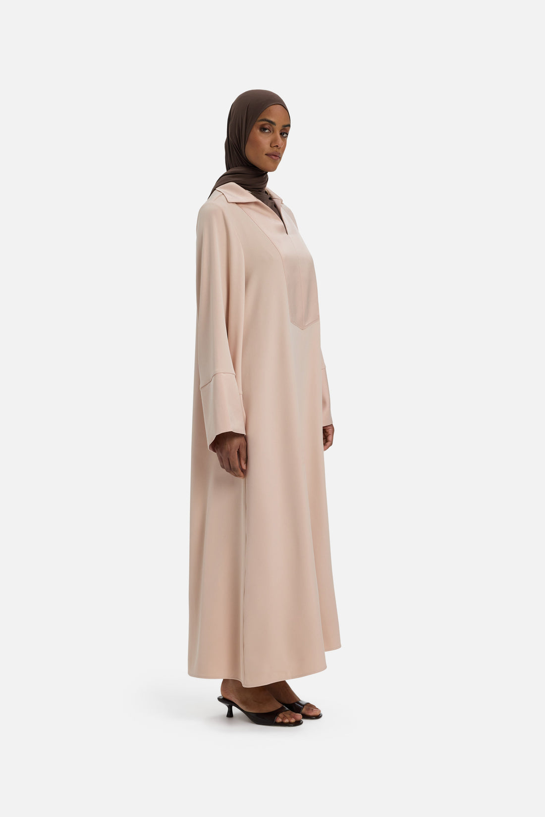 Robe Caftan Régulier | Dark Rose