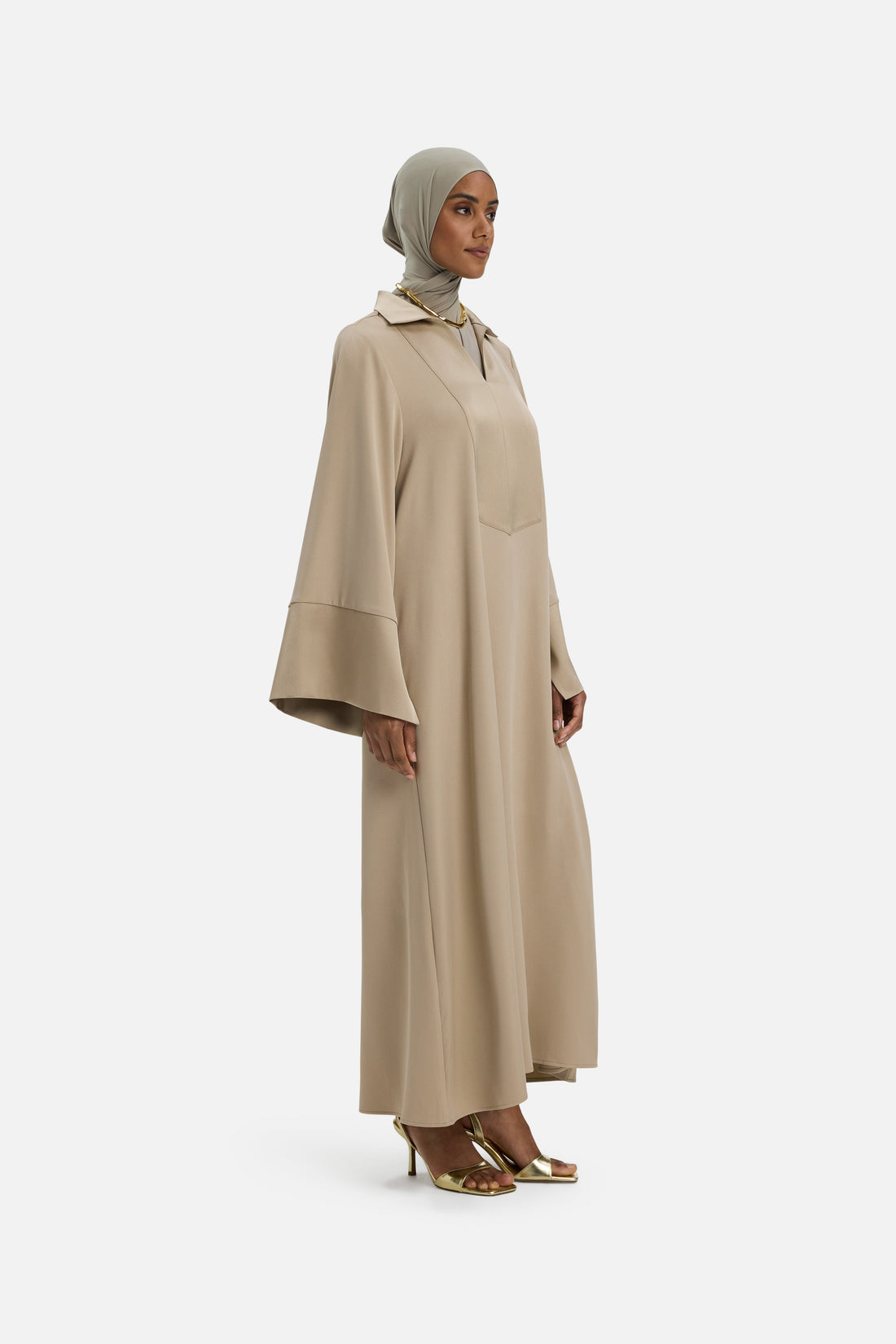 Robe Caftan Régulier | Mocha