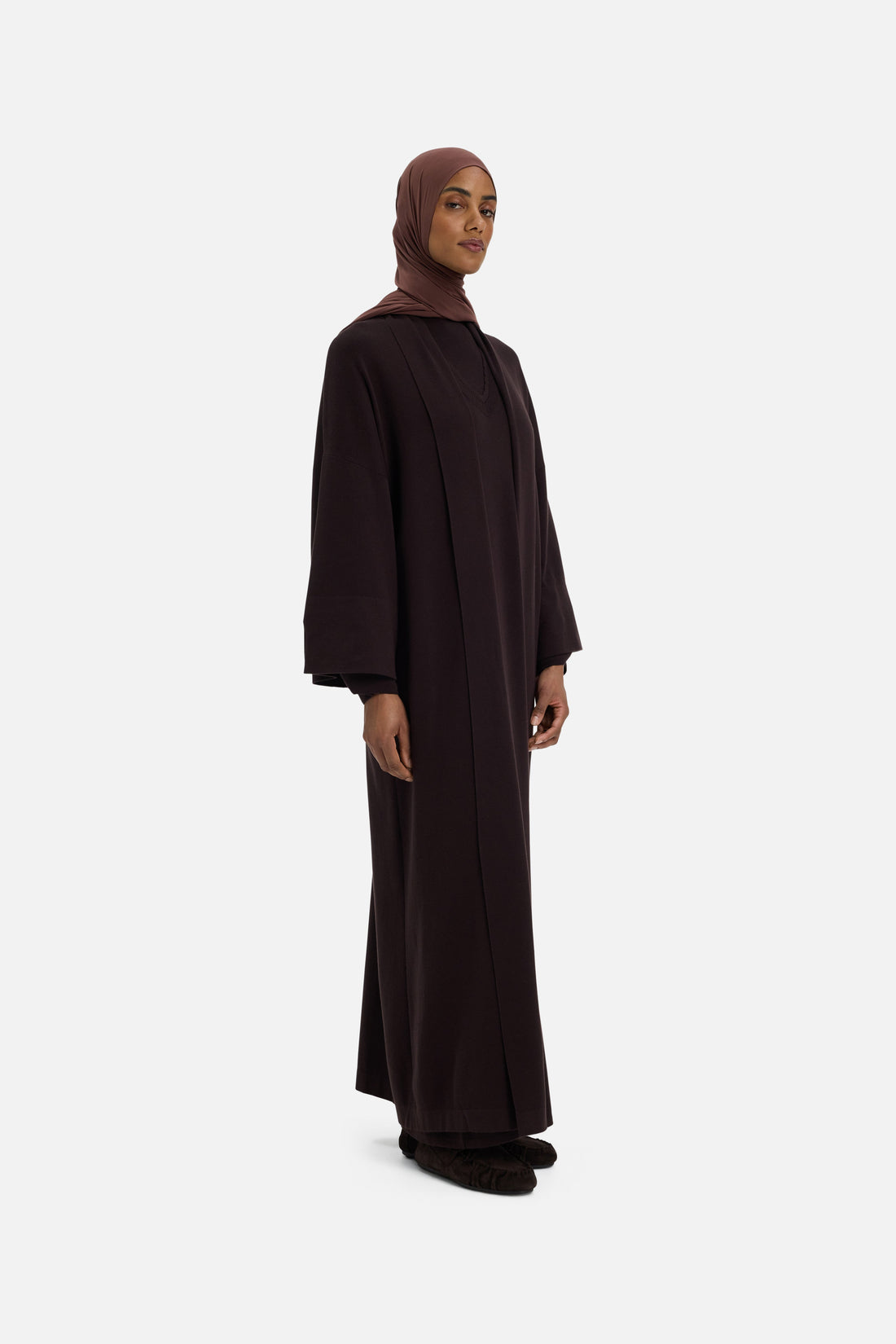 Tricoté Abaya | Dark Brown
