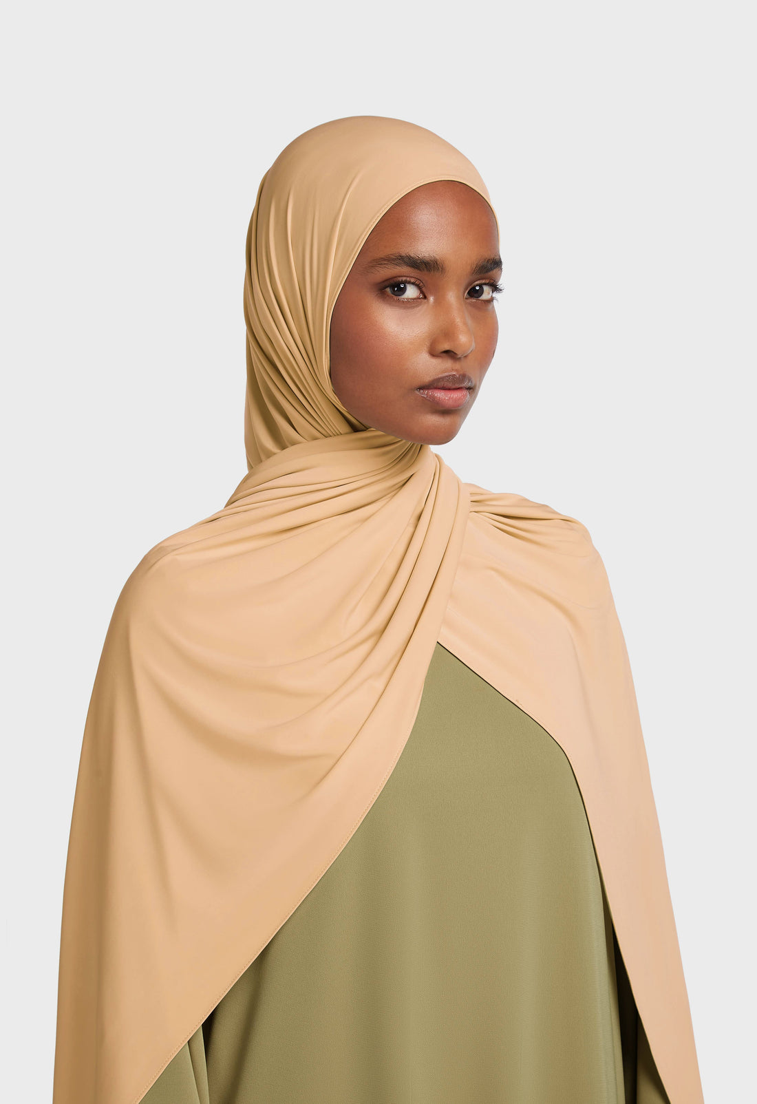 Liquid Jersey Écharpe | Beige Rose