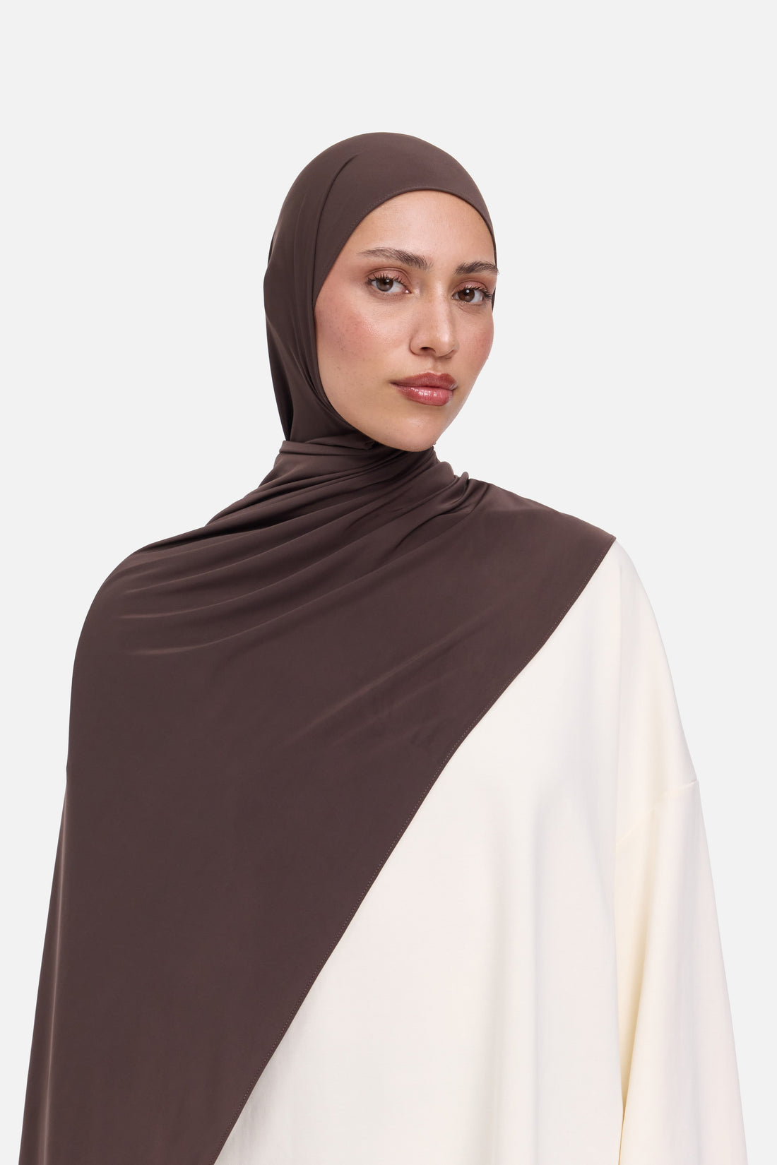 Liquid Jersey Écharpe | Dark Brown