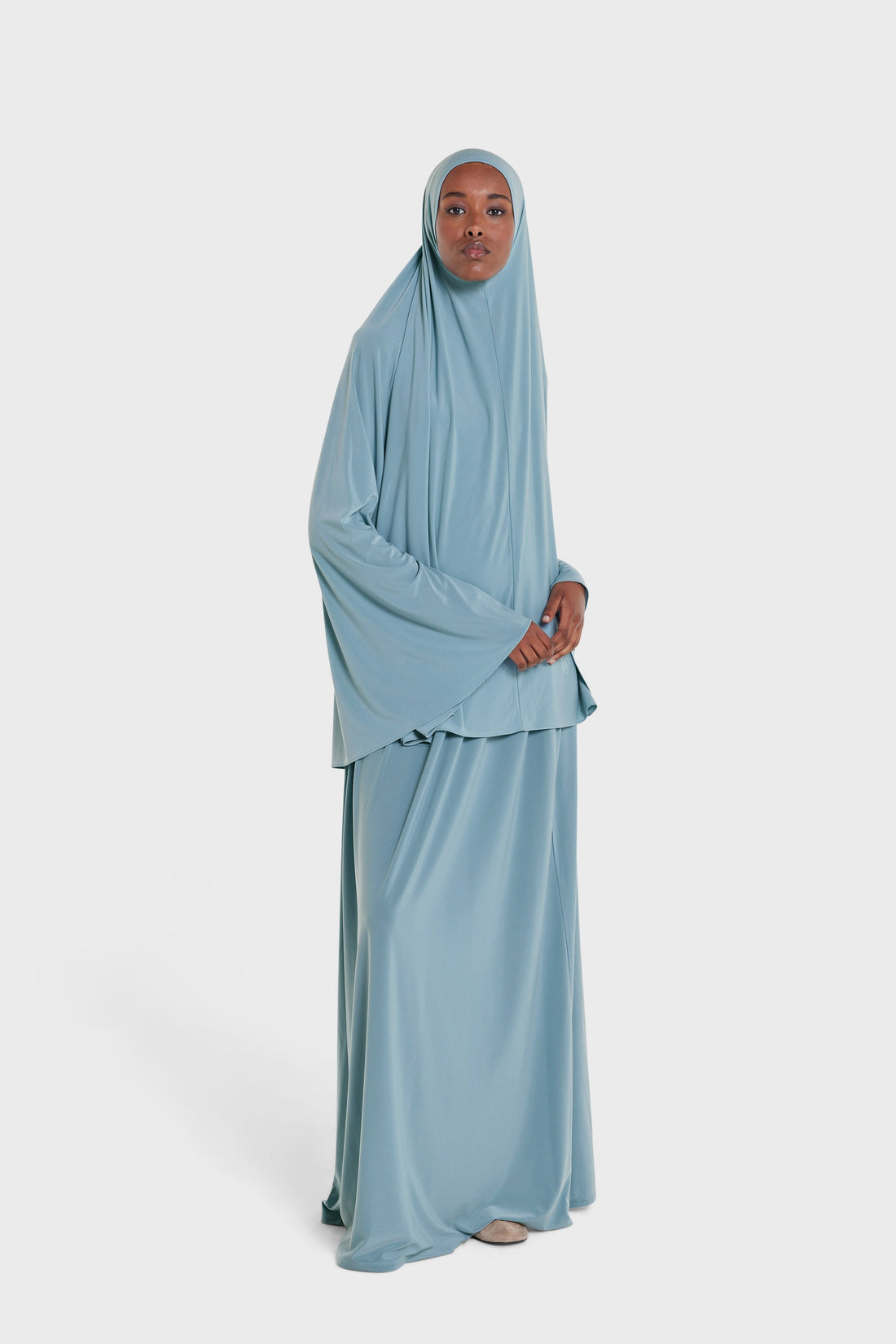 Premium Jersey Prayer Jupe | Stone Blue