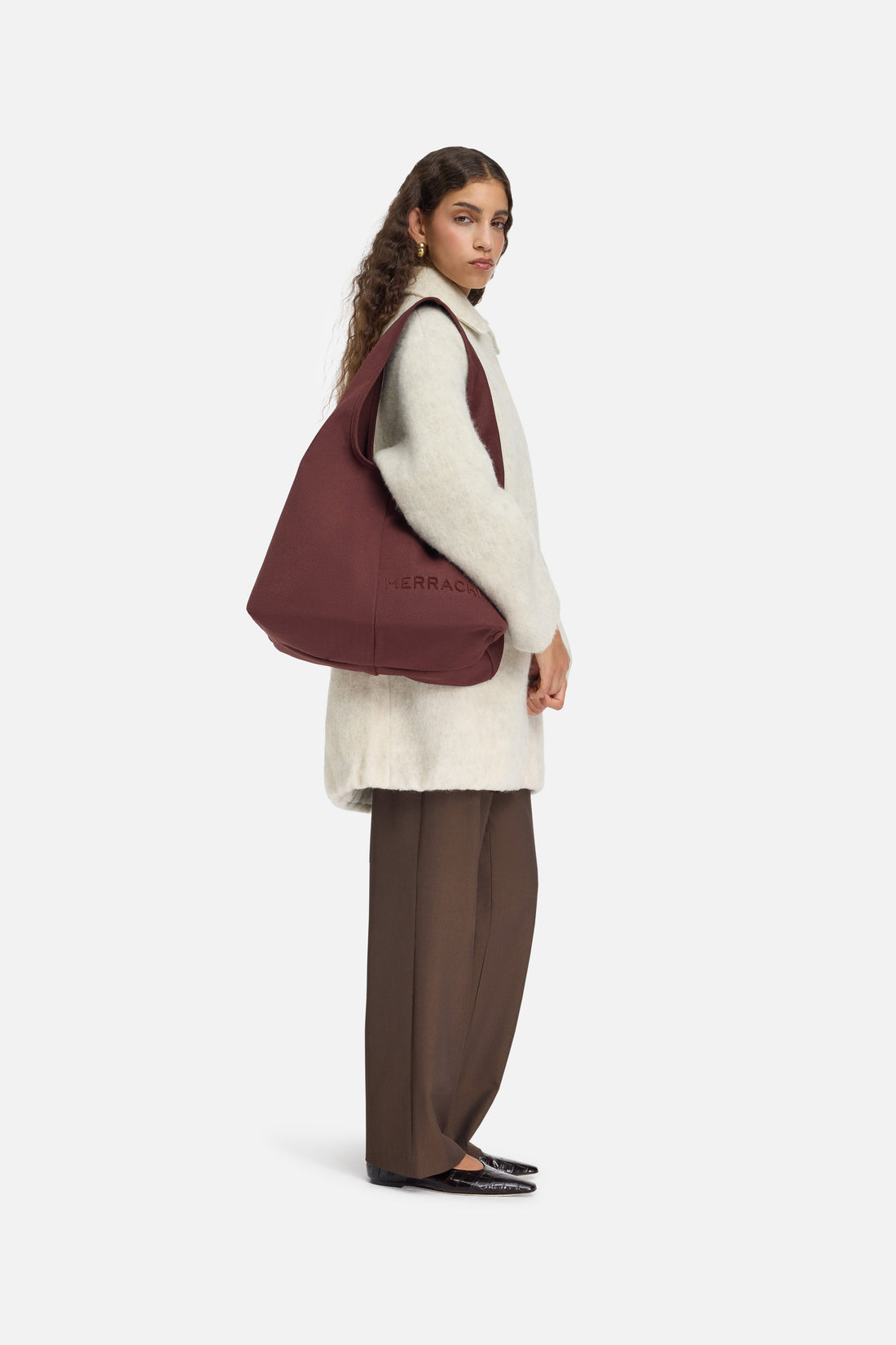 Oval Cabas Sac | Dark Cherry