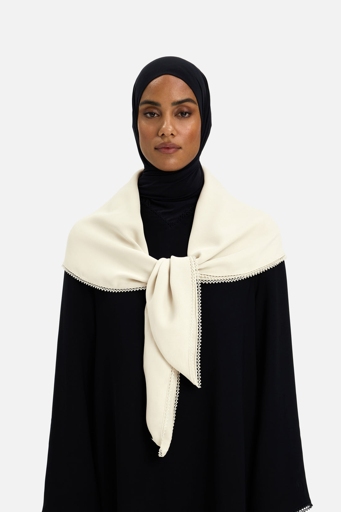 Picot Edge Bandana | Off White