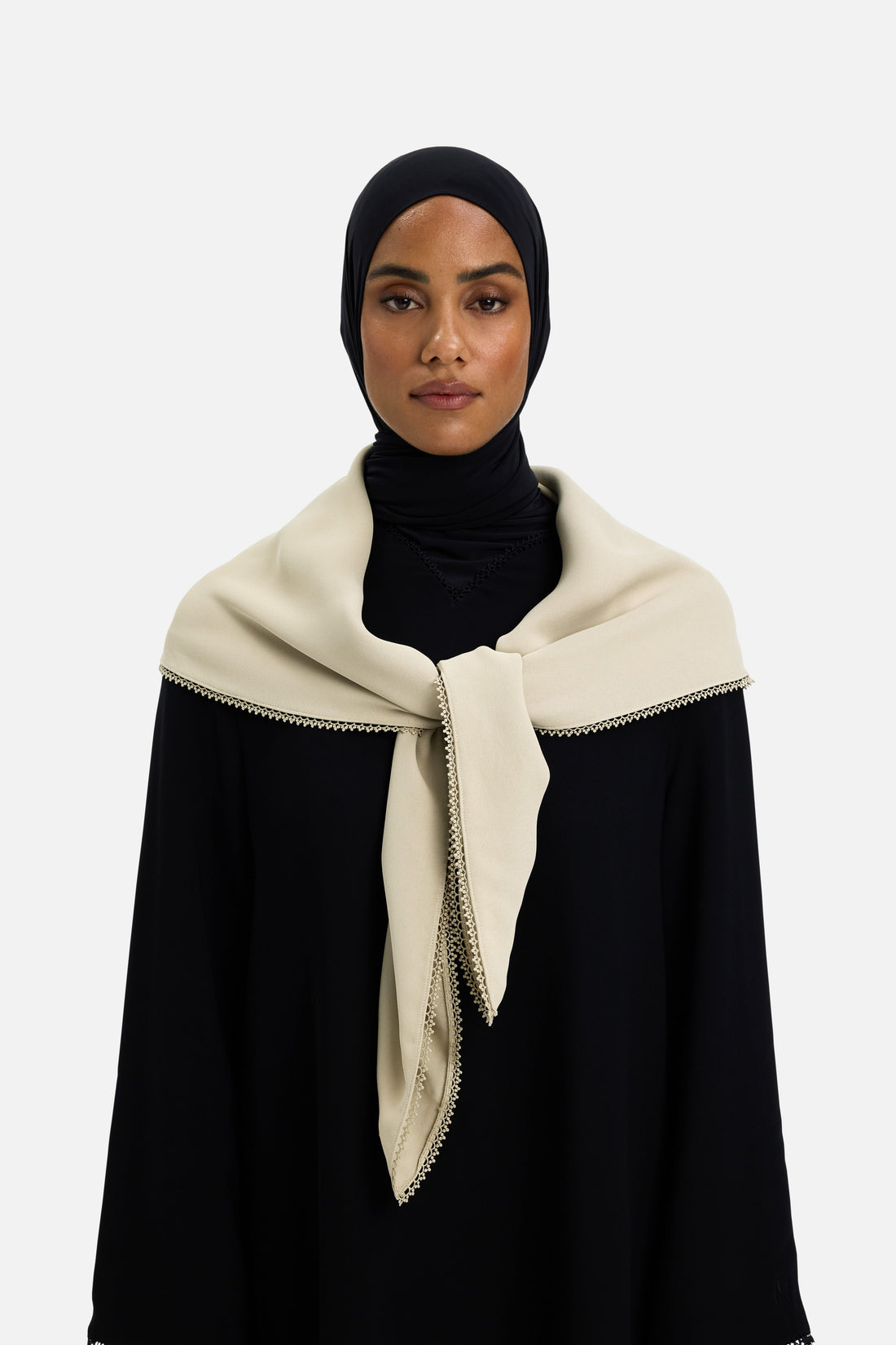 Picot Edge Bandana | Sand