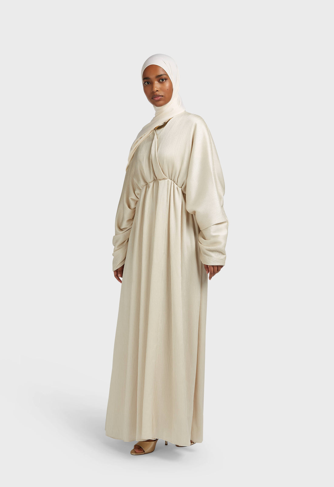Plisse Froncé Robe | Sand