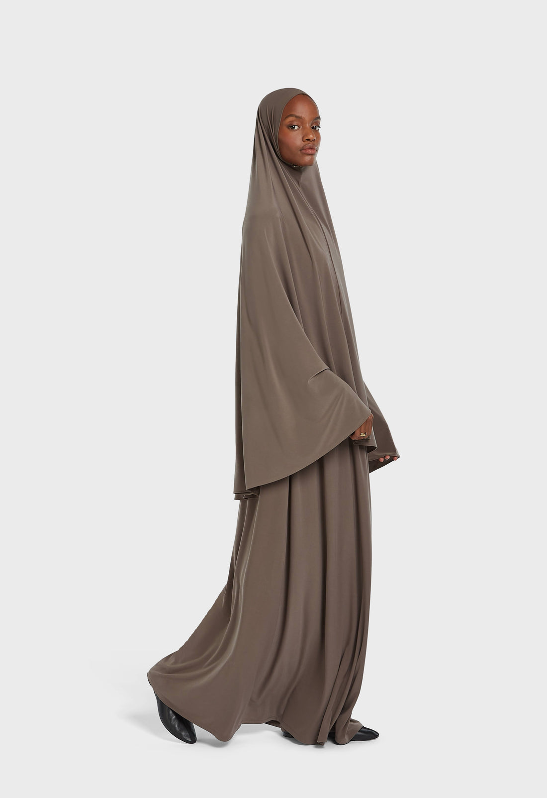 Premium Jersey Prayer Jupe | Ash Brown