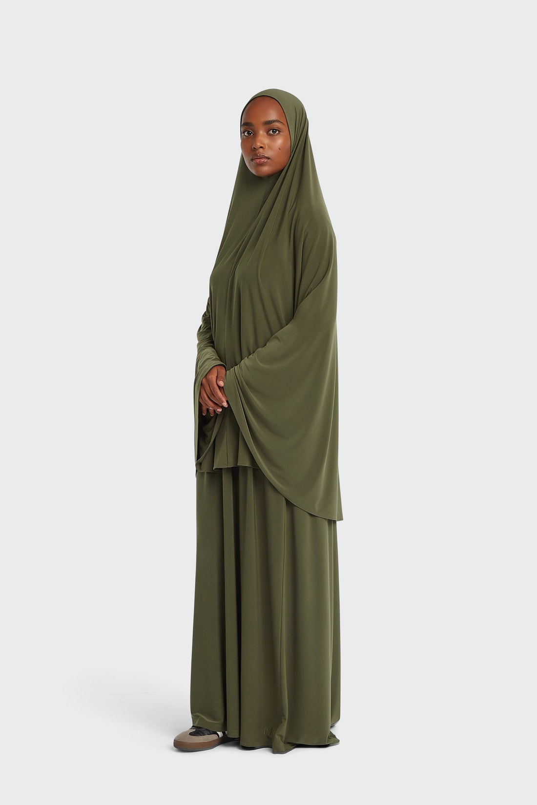 Premium Jersey Prayer Jupe | Dusty Olive