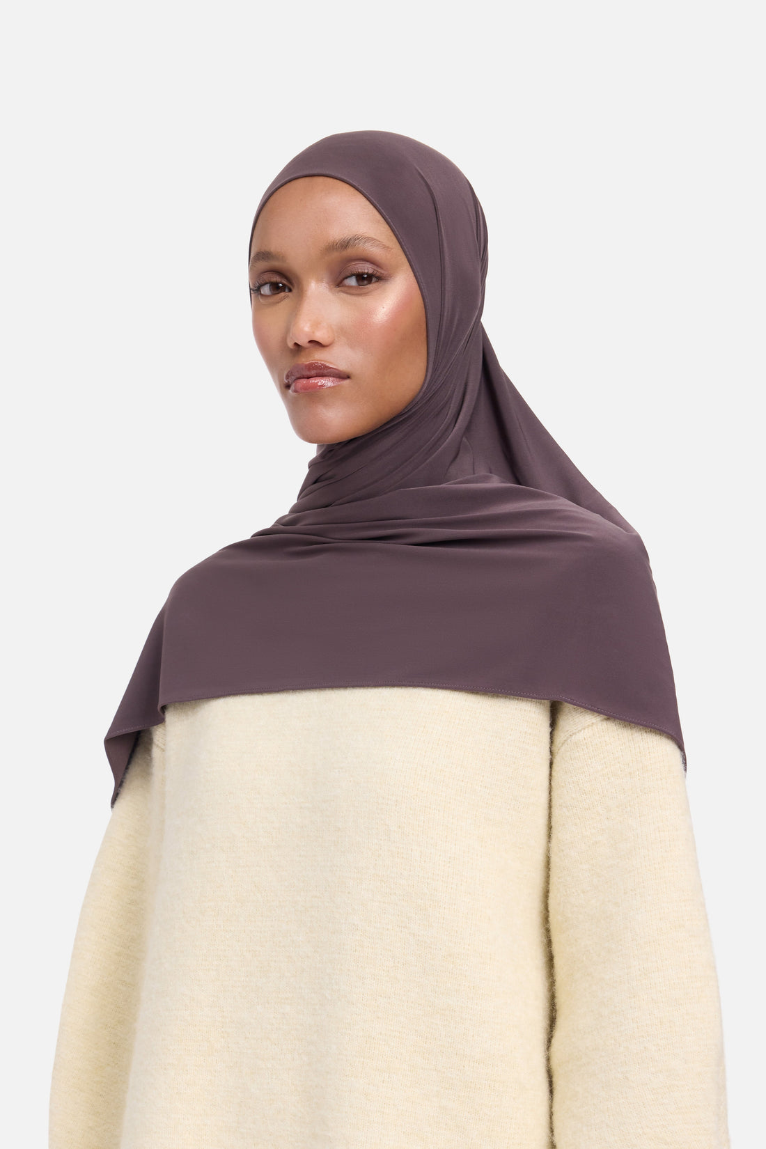 Premium Jersey Écharpe | Aubergine