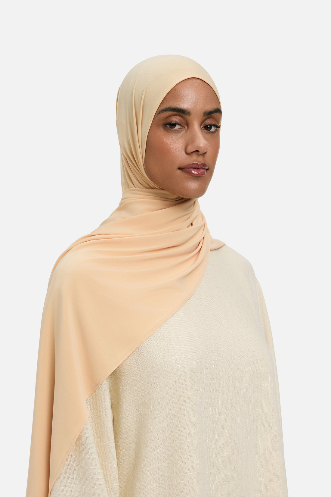 Premium Jersey Écharpe | Beige Rose
