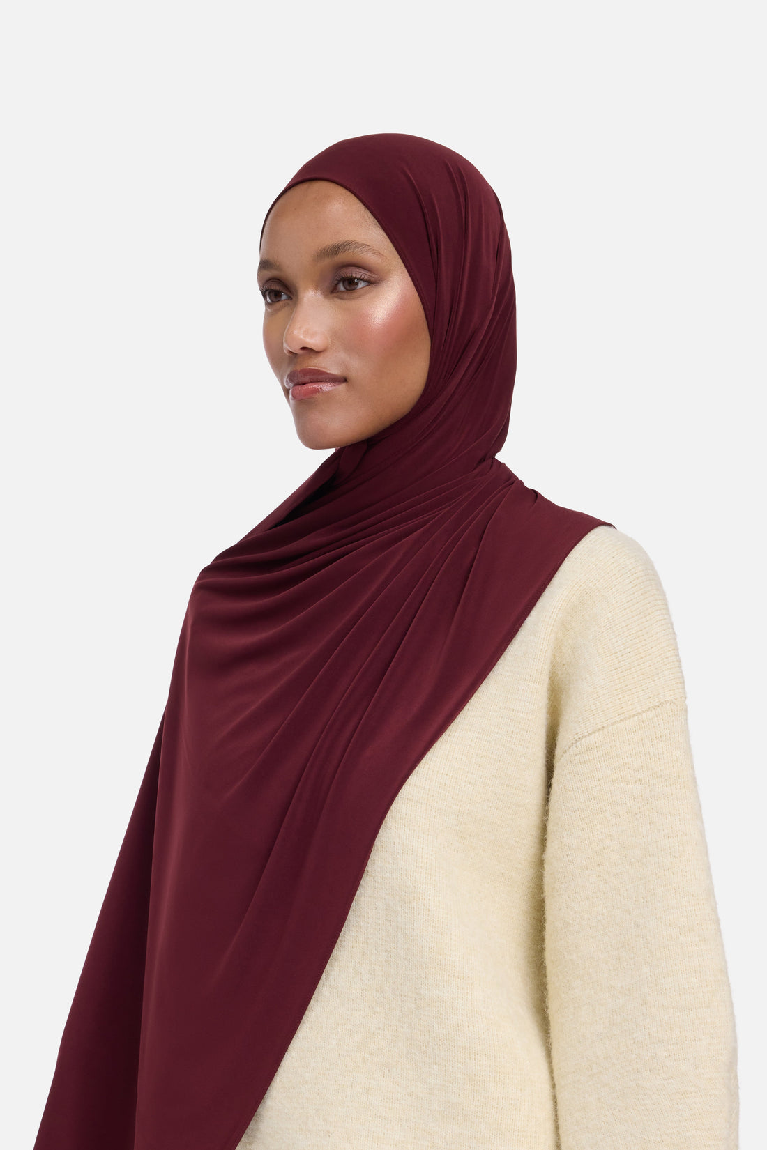 Premium Jersey Écharpe | Burgundy