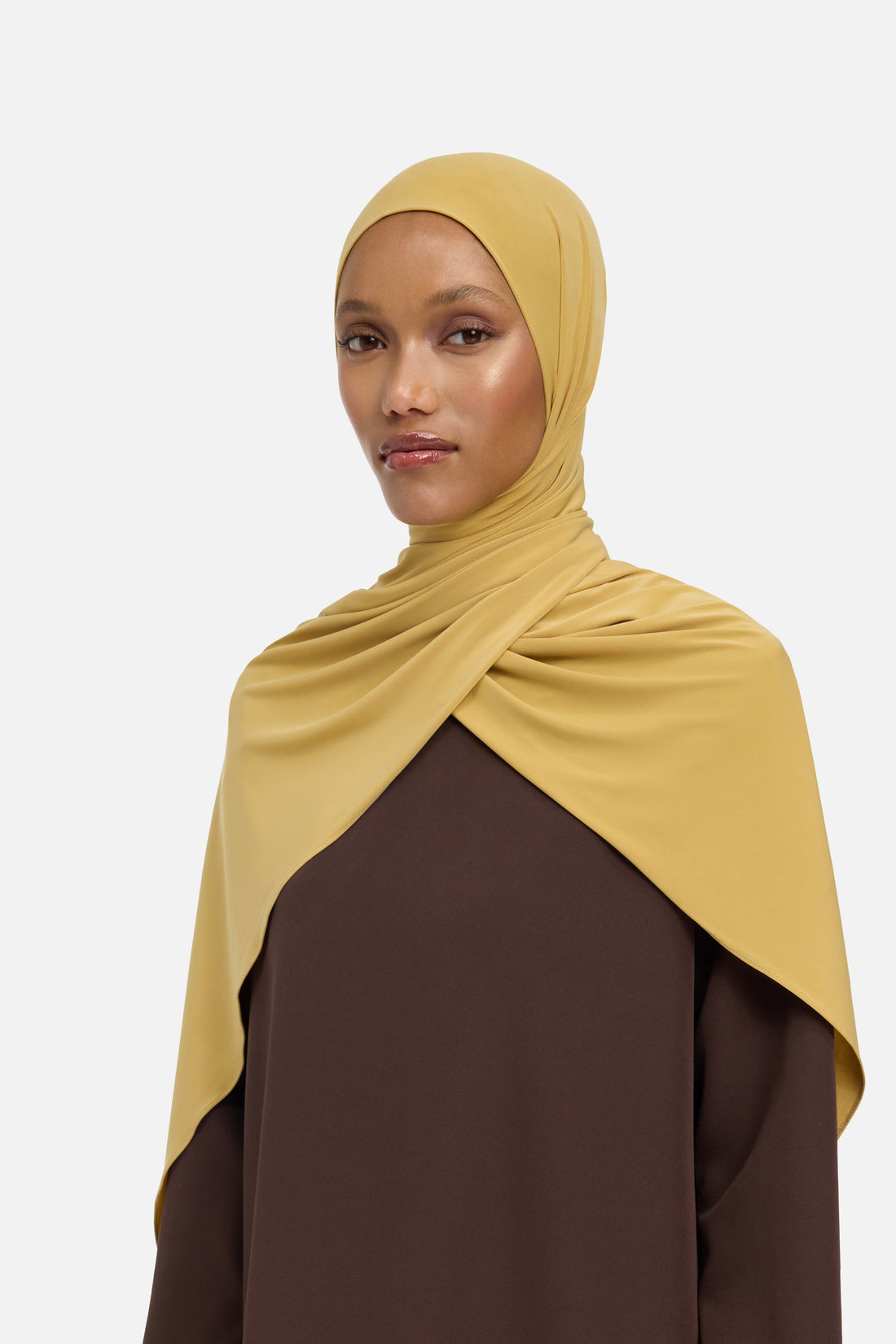 Premium Jersey Écharpe | Caramel Taupe