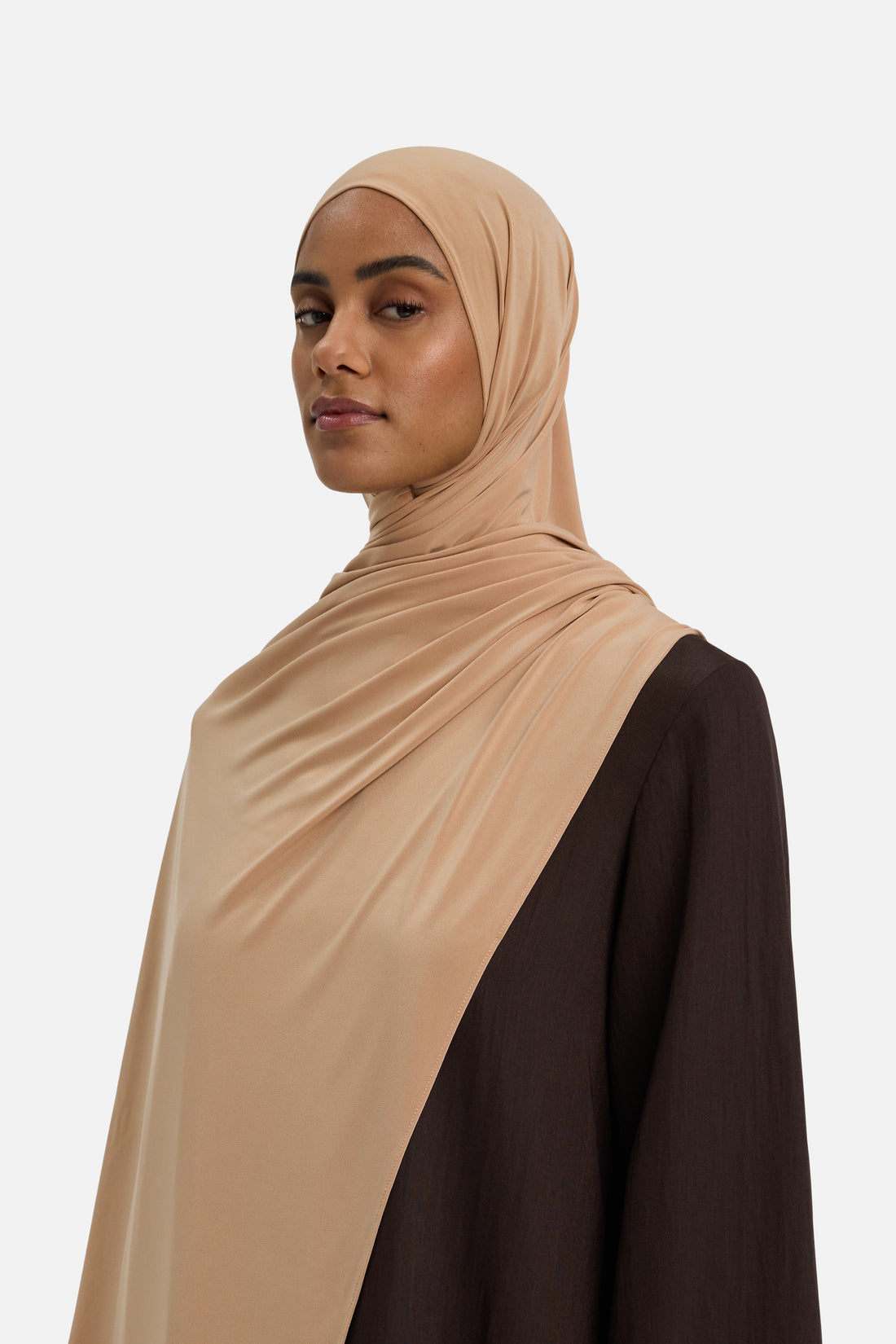 Premium Jersey Écharpe | Dark Beige