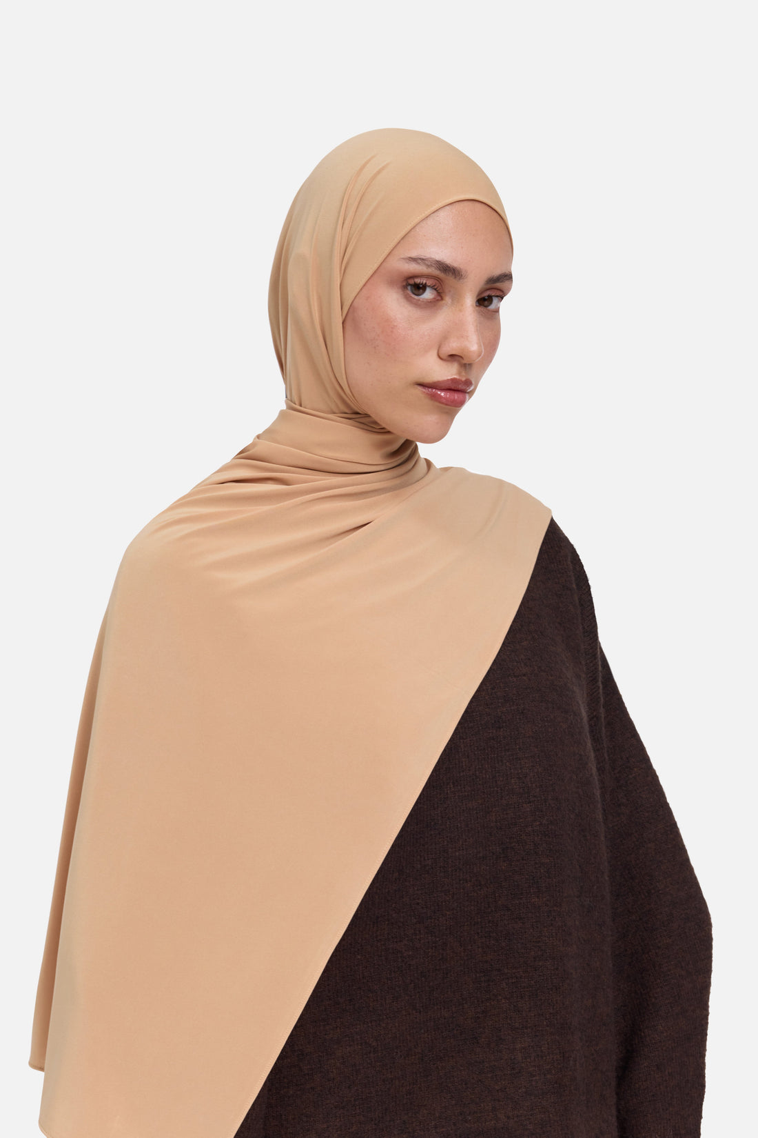 Premium Jersey Écharpe | Light Caramel