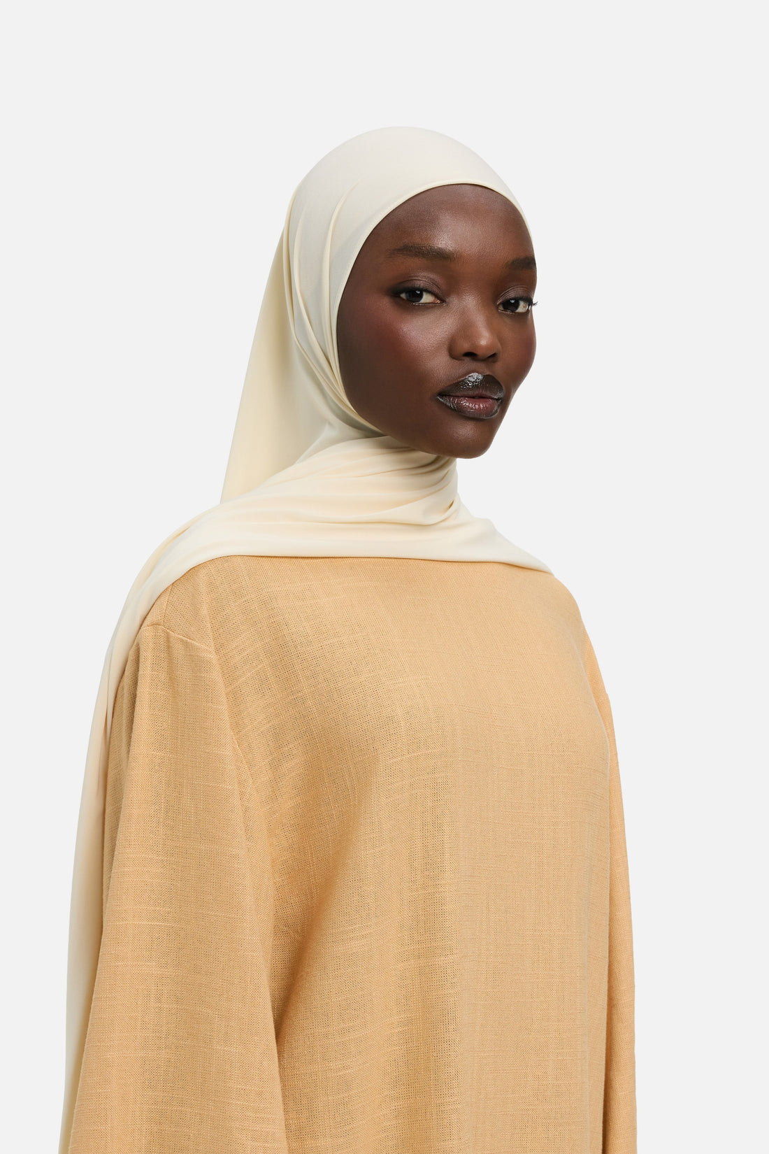 Premium Jersey Écharpe | Light Cashew