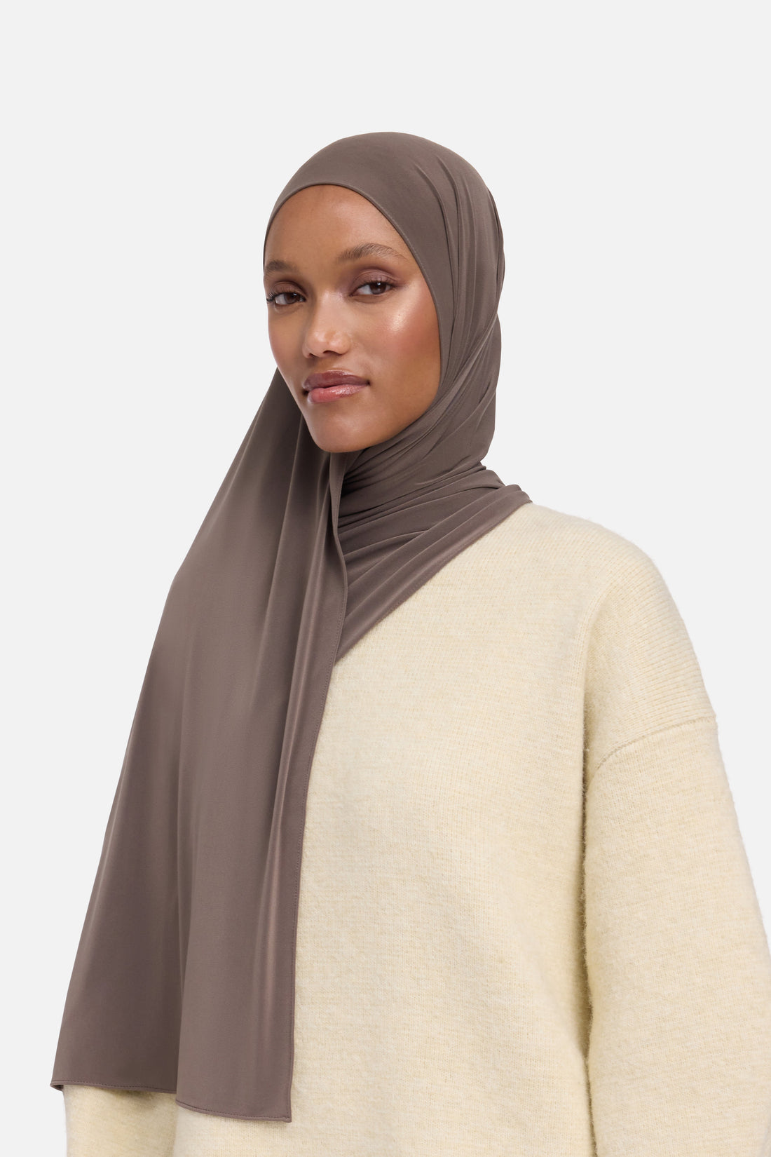 Premium Jersey Écharpe | Marron