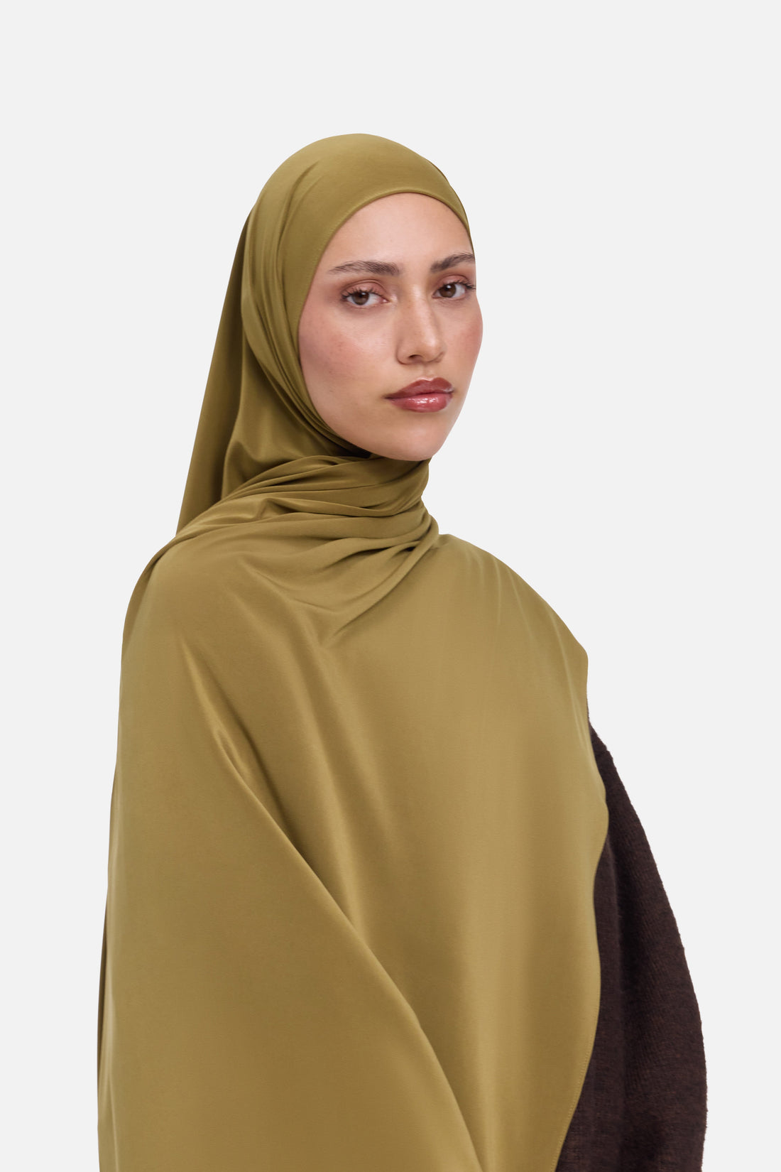 Premium Jersey Écharpe | Warm Olive