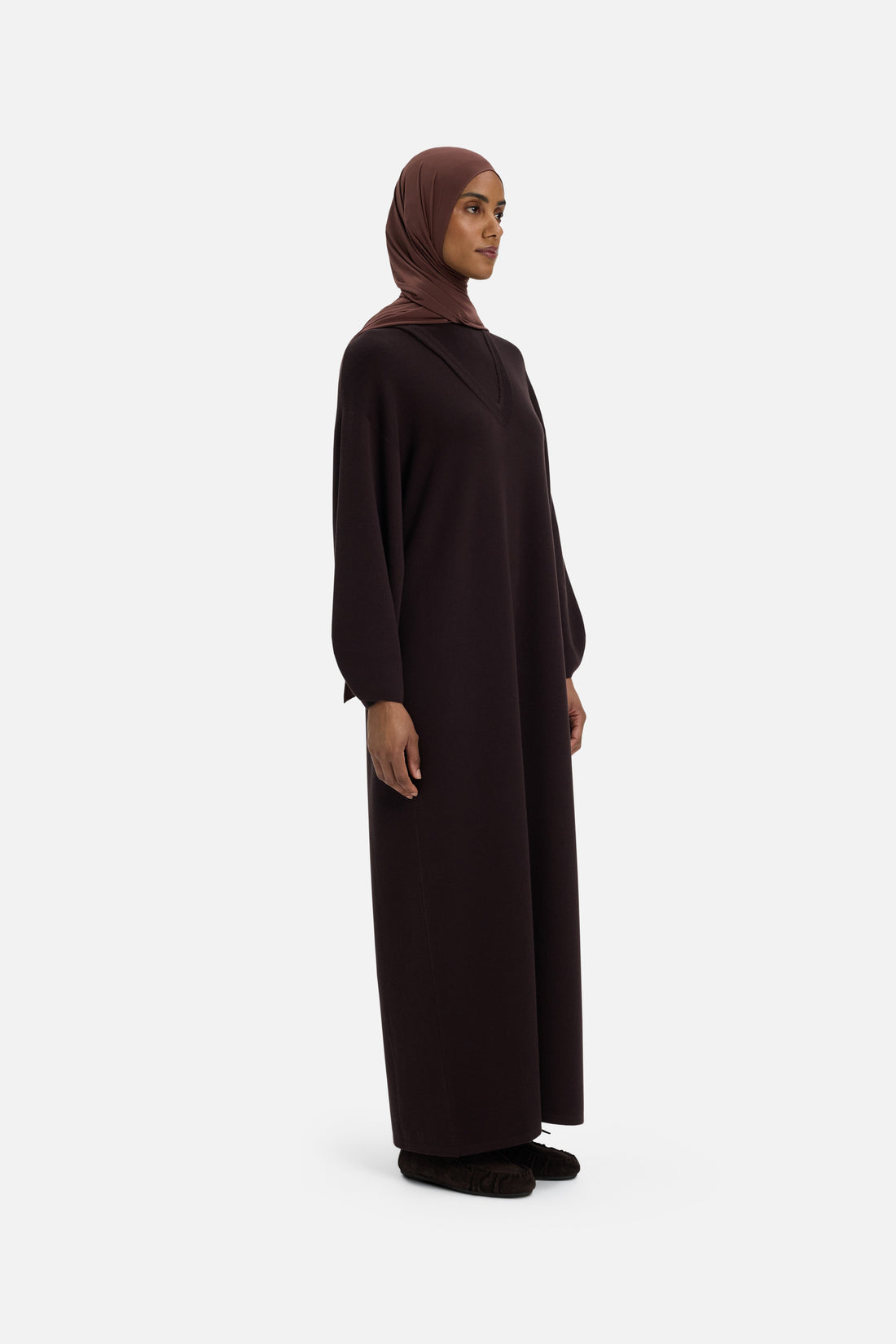 Décontracté Tricoté Robe | Dark Brown