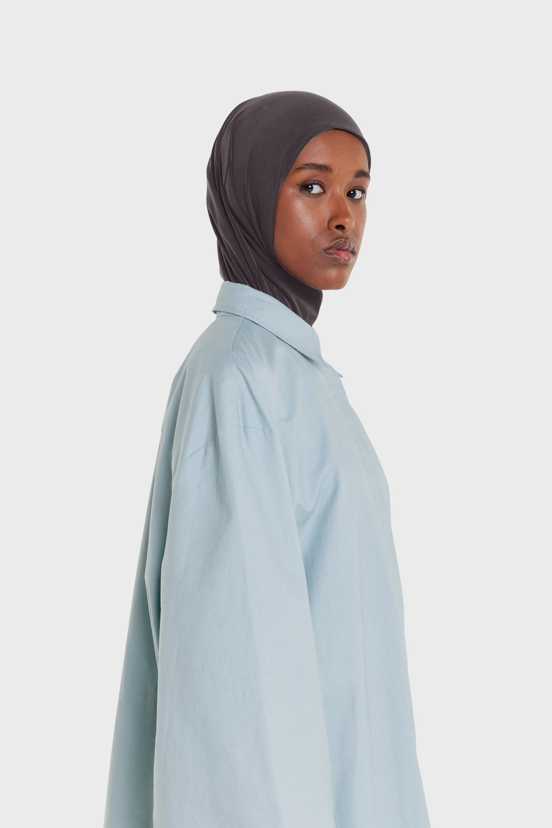 Premium Hijab en Jersey | Iron Grey