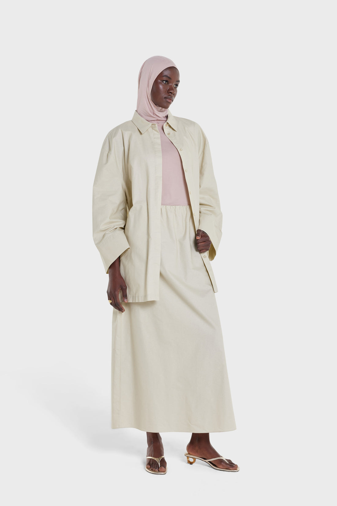 Sleeveless Hijab Haut | Ash Rose