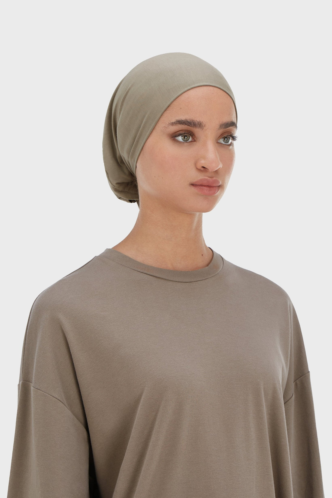 Bambou Tied Sous-Foulard | Taupe