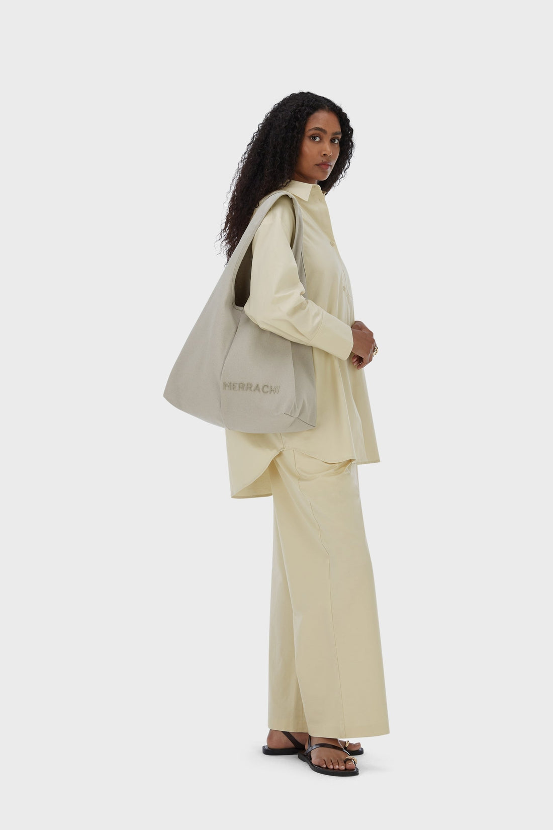 Oval Cabas Sac | Moss Gray