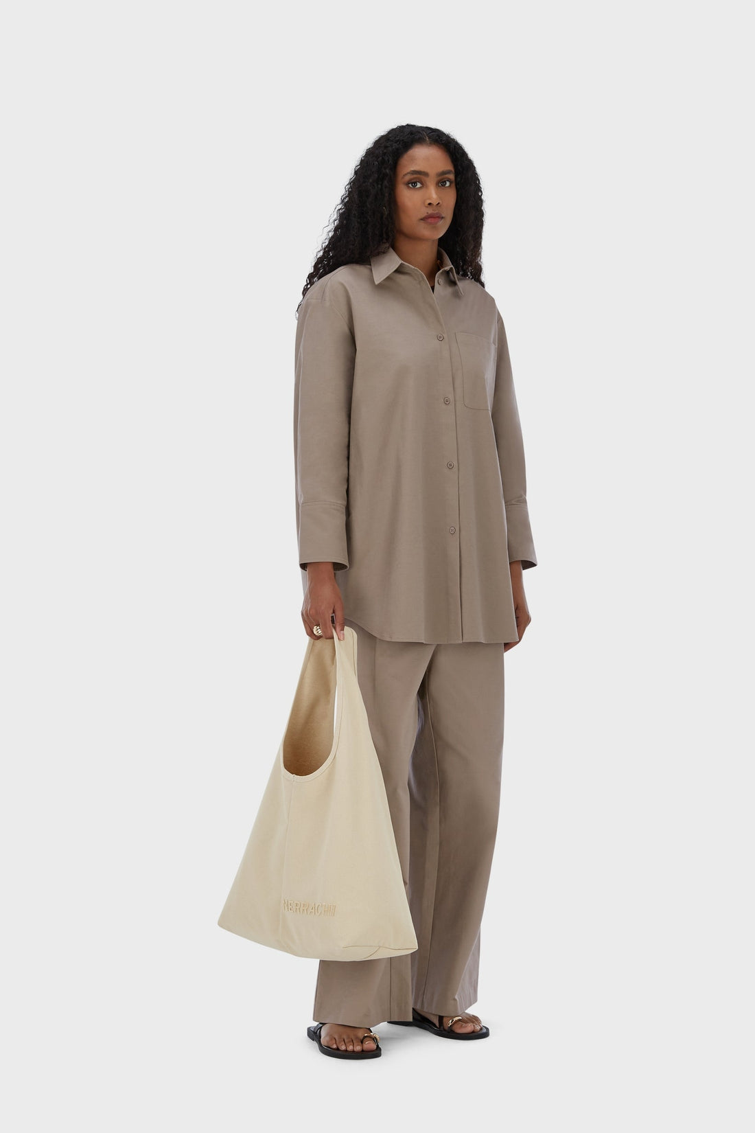Oval Cabas Sac | Soft Taupe