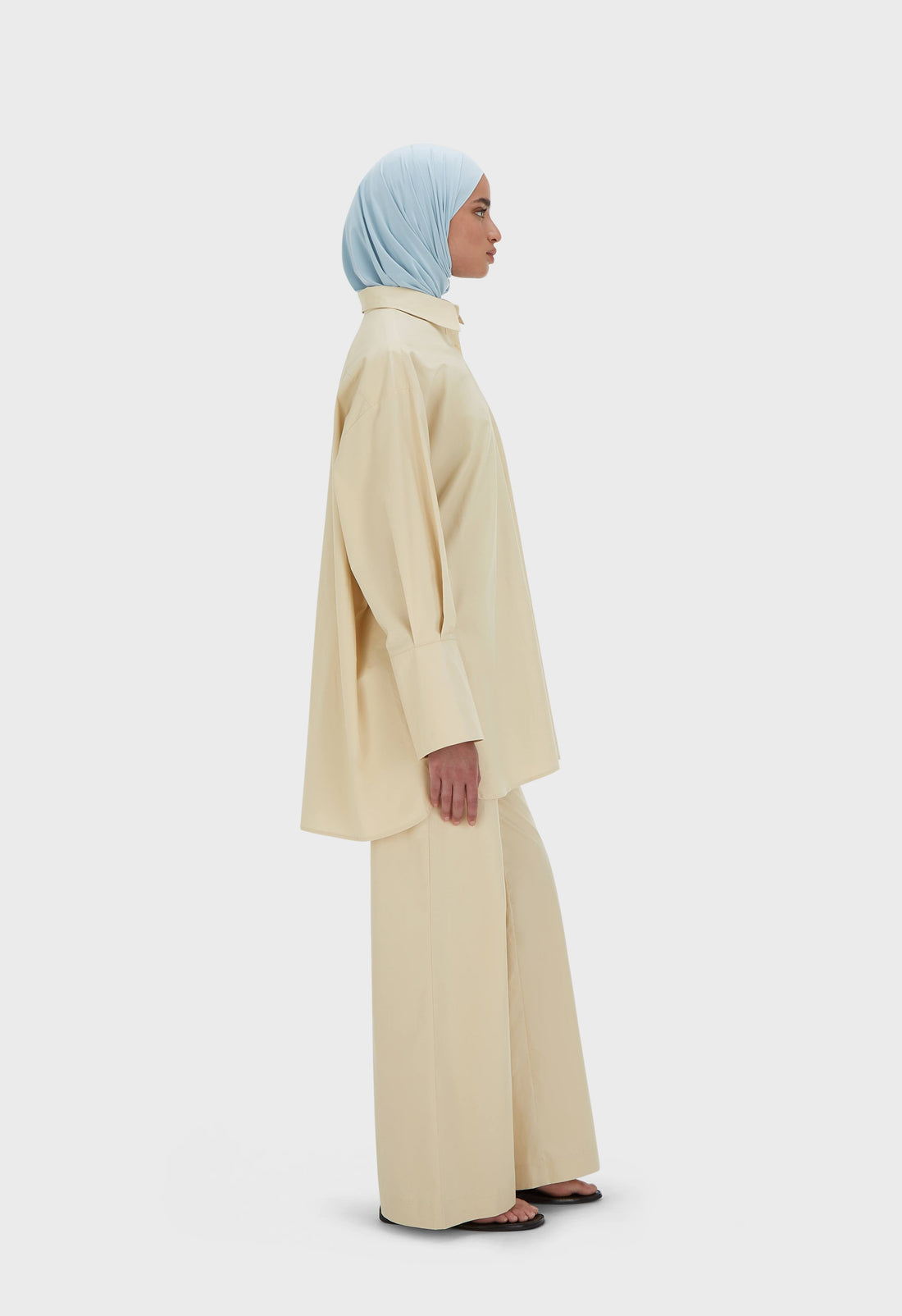 Popeline Pantalon | Brown Rice
