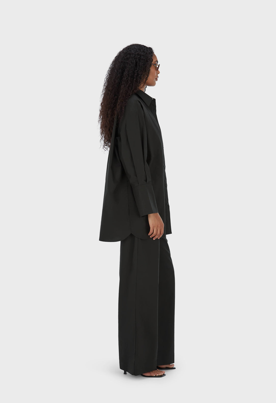 Popeline Chemise | Black