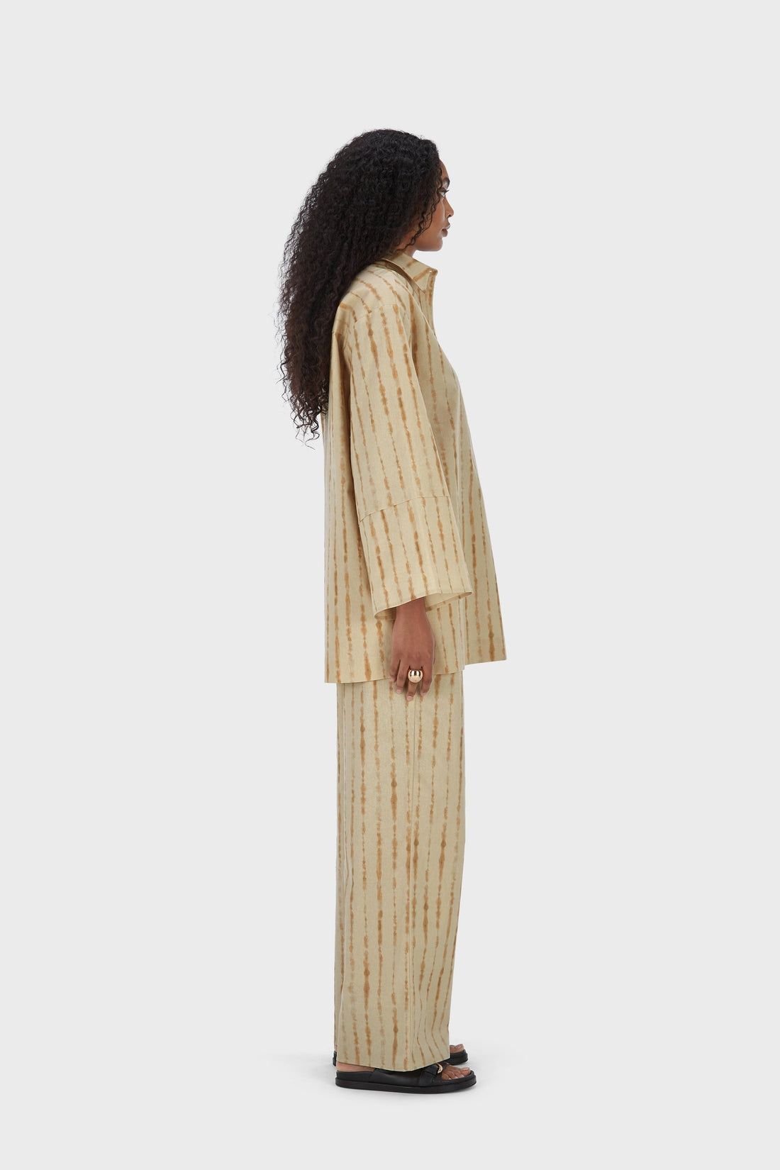 Shibori Haut | Beige Rose